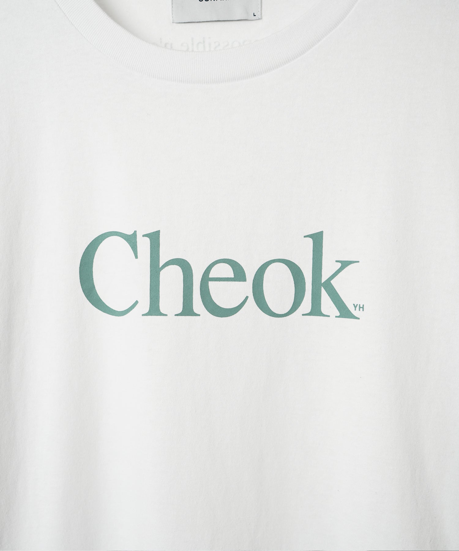 Cheokロゴ ビッグシルエット半袖プリントTシャツ