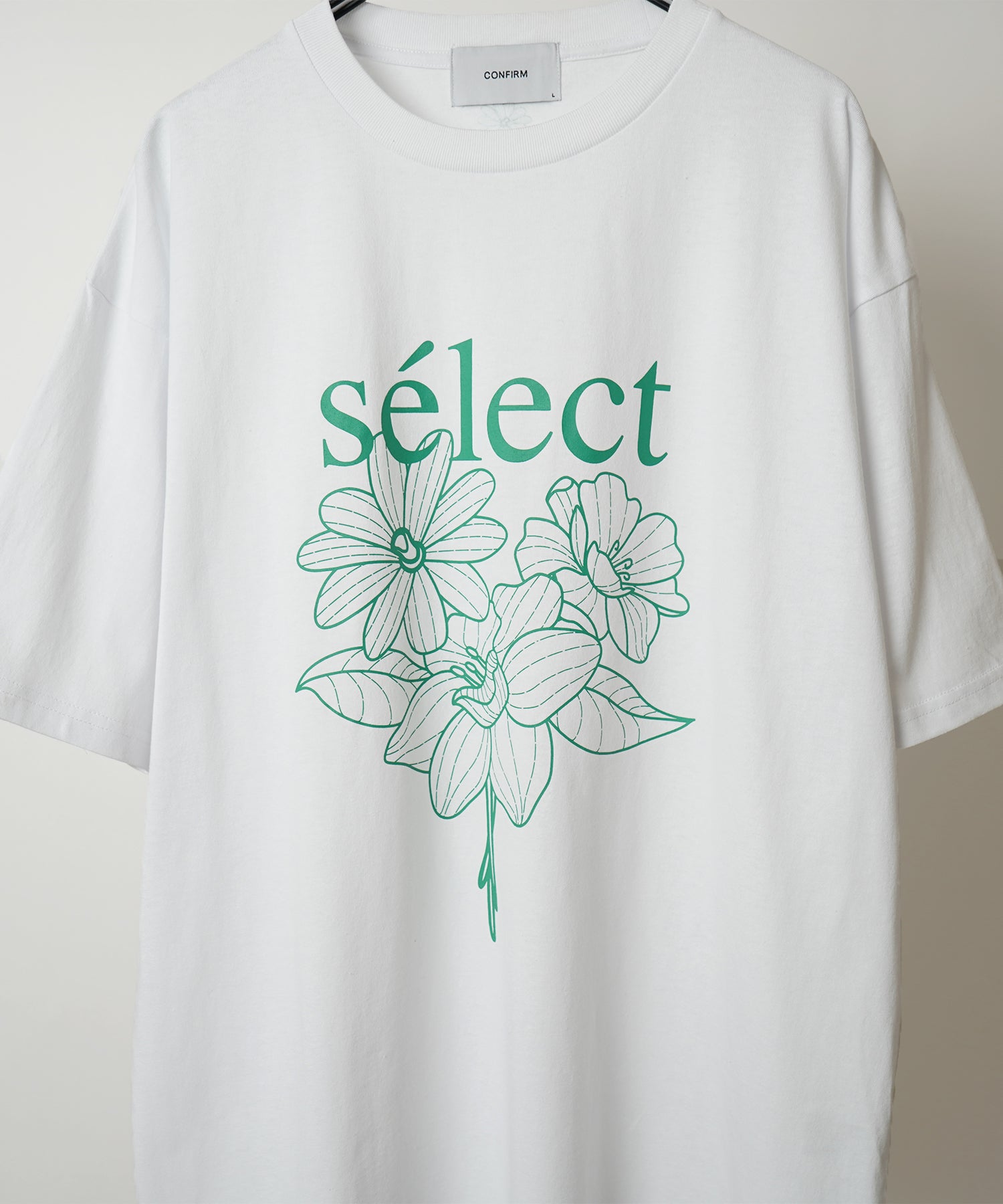 フラワーselectロゴ ビッグシルエット半袖プリントTシャツ