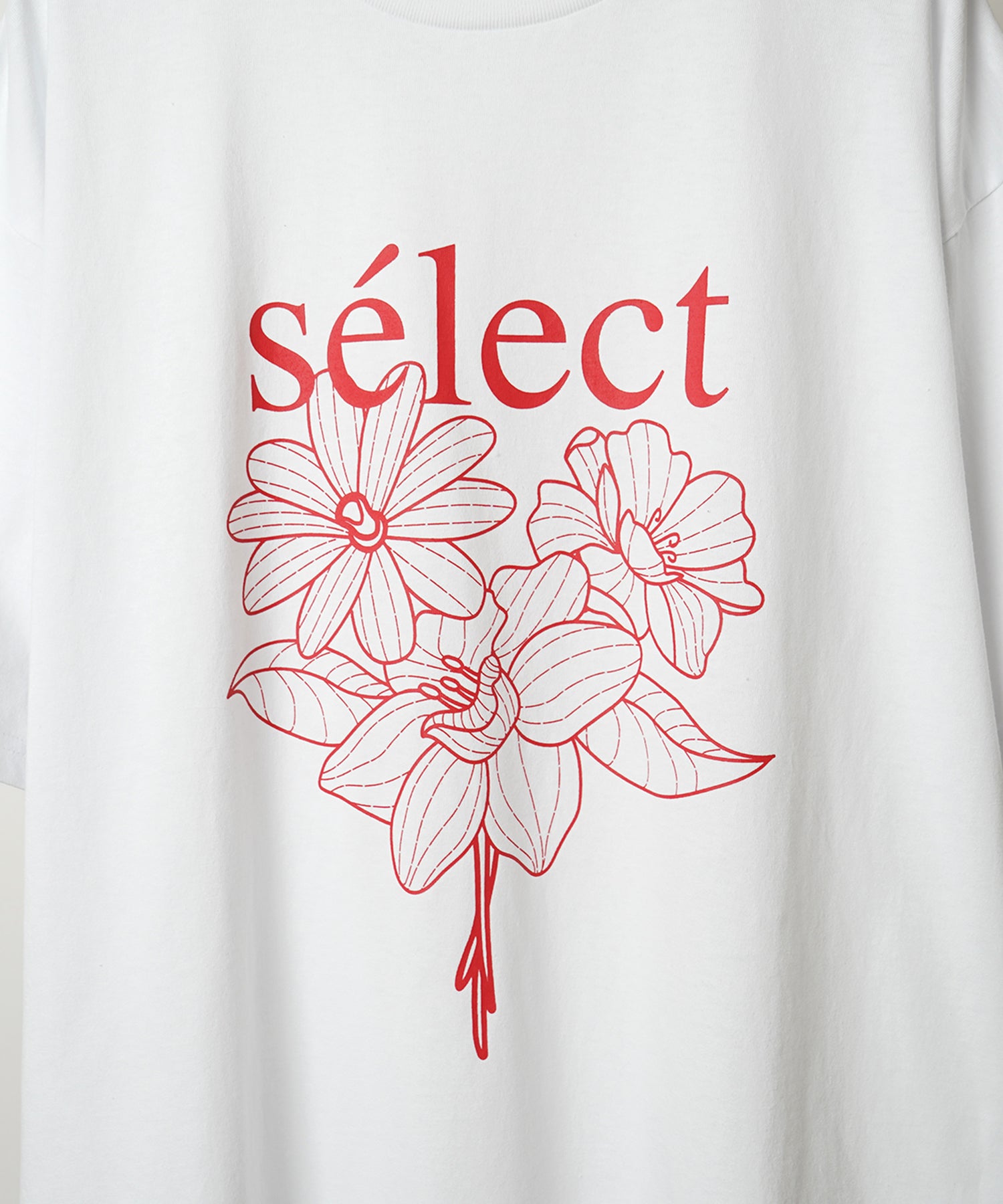 フラワーselectロゴ ビッグシルエット半袖プリントTシャツ