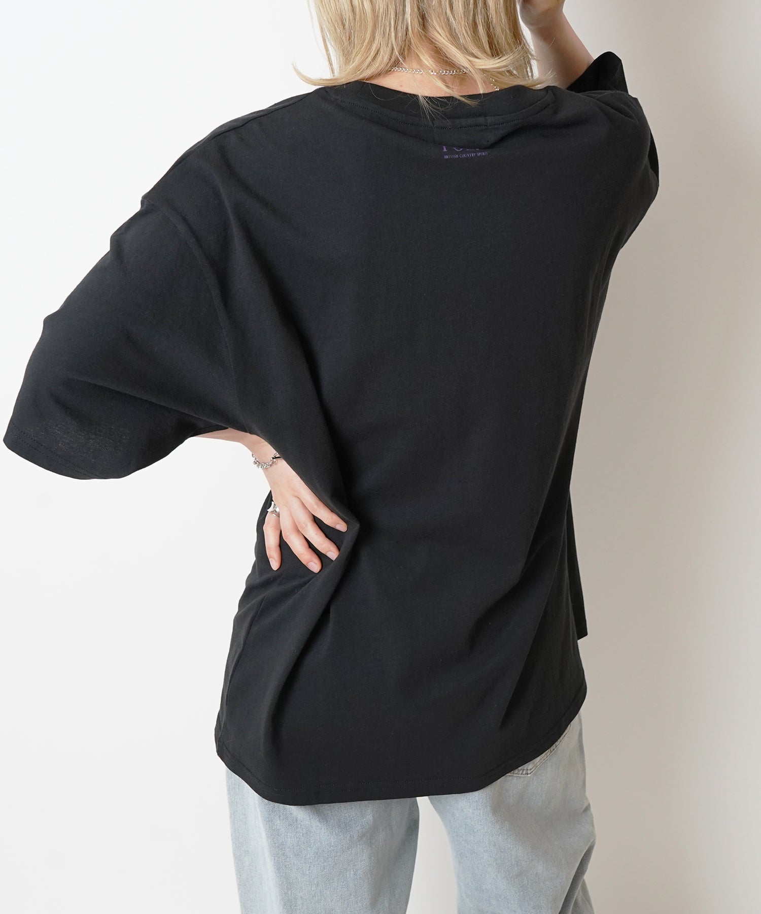 【POLO BCS】別注 ワンポイント刺繍 ベーシック  ビッグシルエット半袖Tシャツ