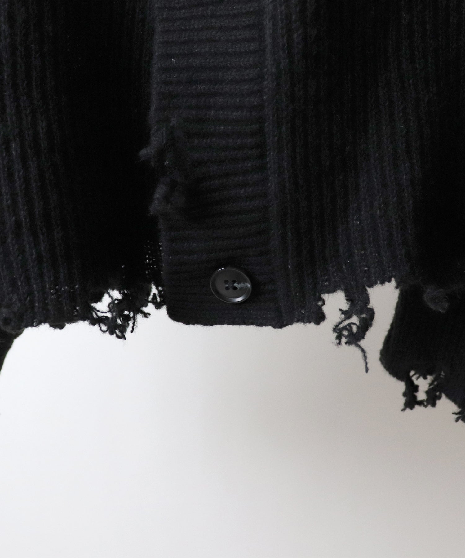 ビッグシルエット ダメージニットカーディガン