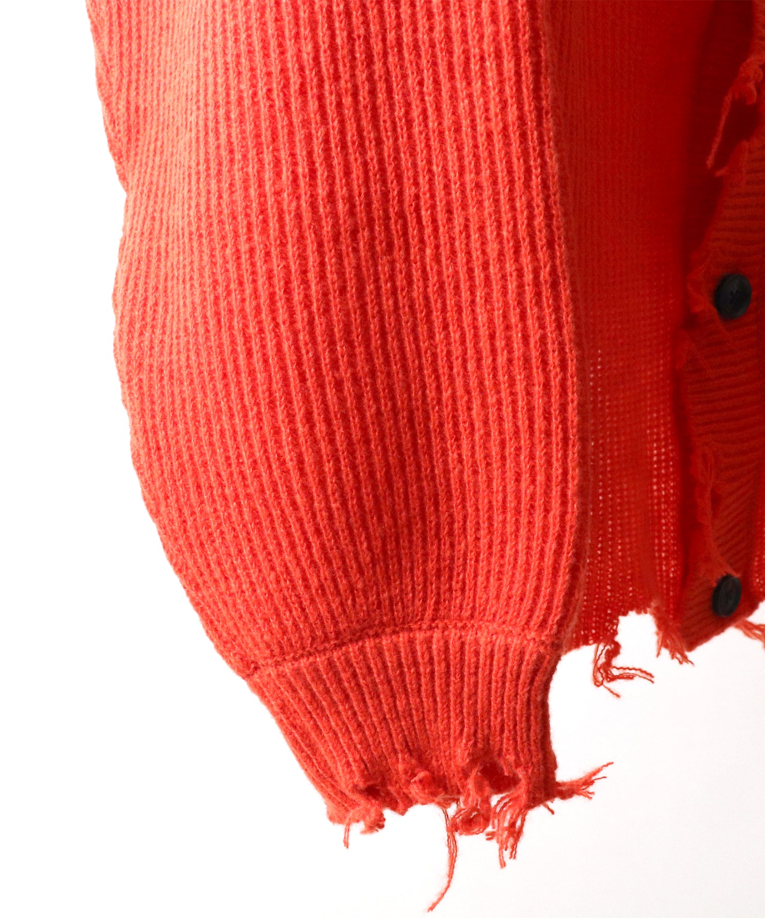 ビッグシルエット ダメージニットカーディガン