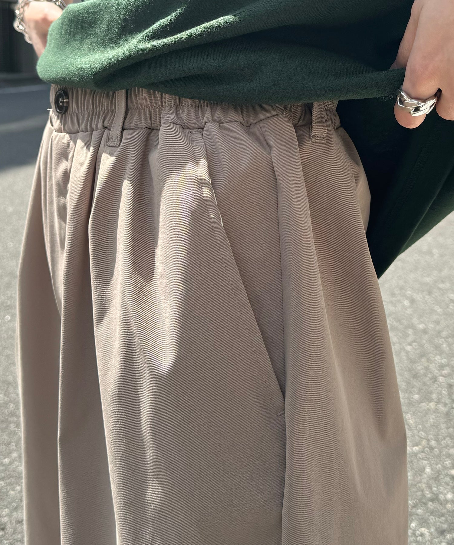 25SS ワイドテーパード リラックスイージー カラーシェフパンツ