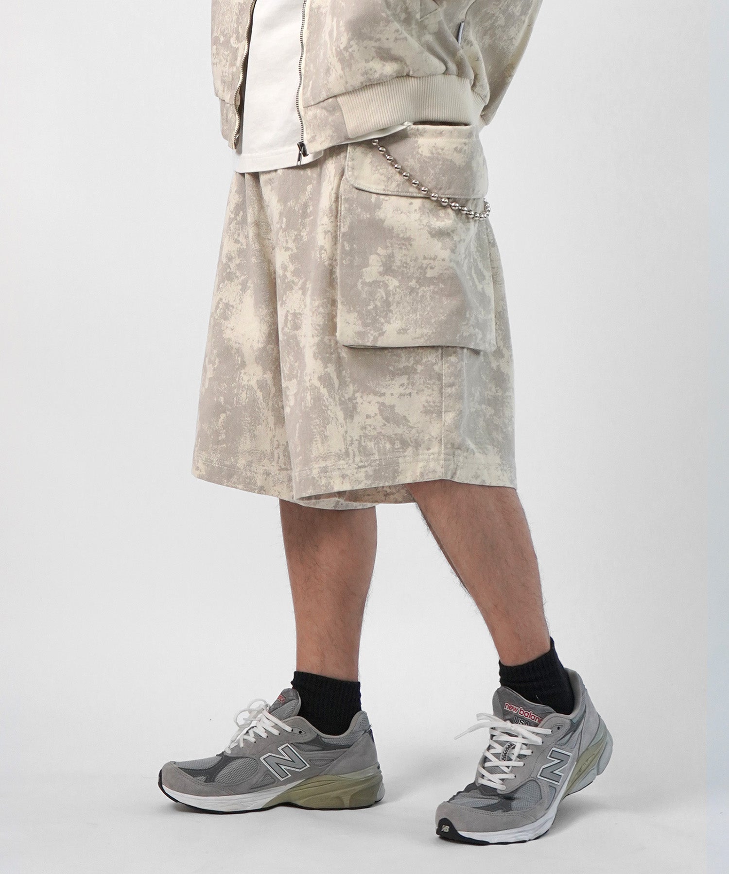 25SS【Labordi / ラボード】ソウガラプリントカーゴショートパンツ