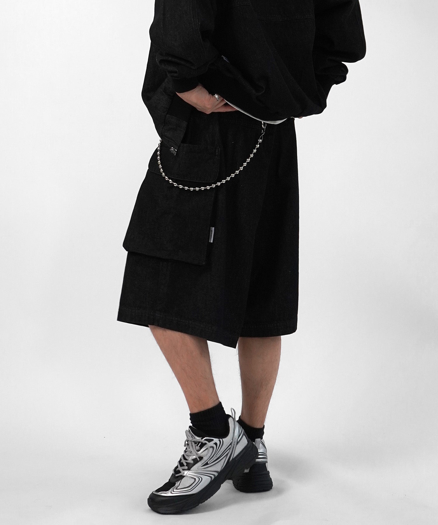 25SS【Labordi / ラボード】デニムフードカーゴショートパンツ