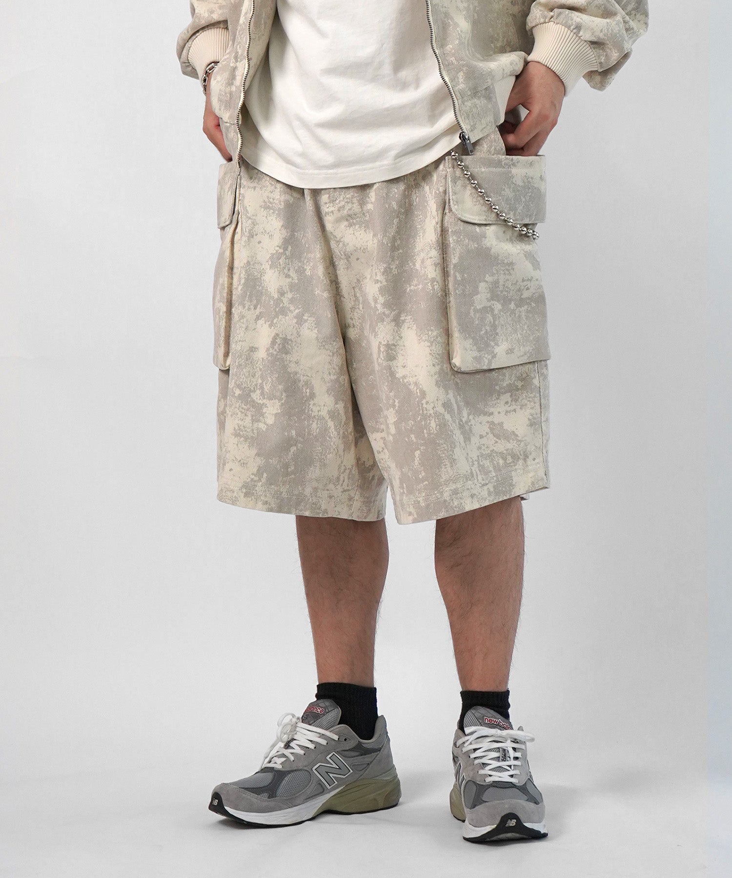 25SS【Labordi / ラボード】ソウガラプリントカーゴショートパンツ