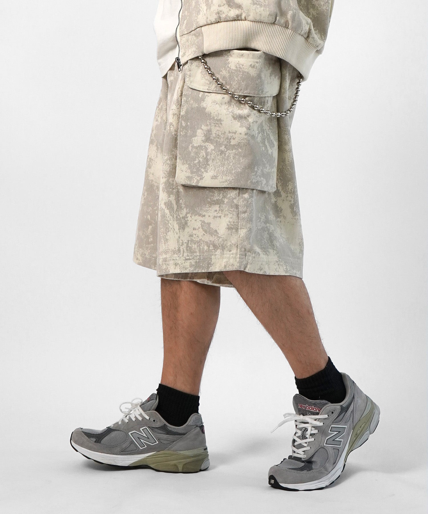 25SS【Labordi / ラボード】ソウガラプリントカーゴショートパンツ