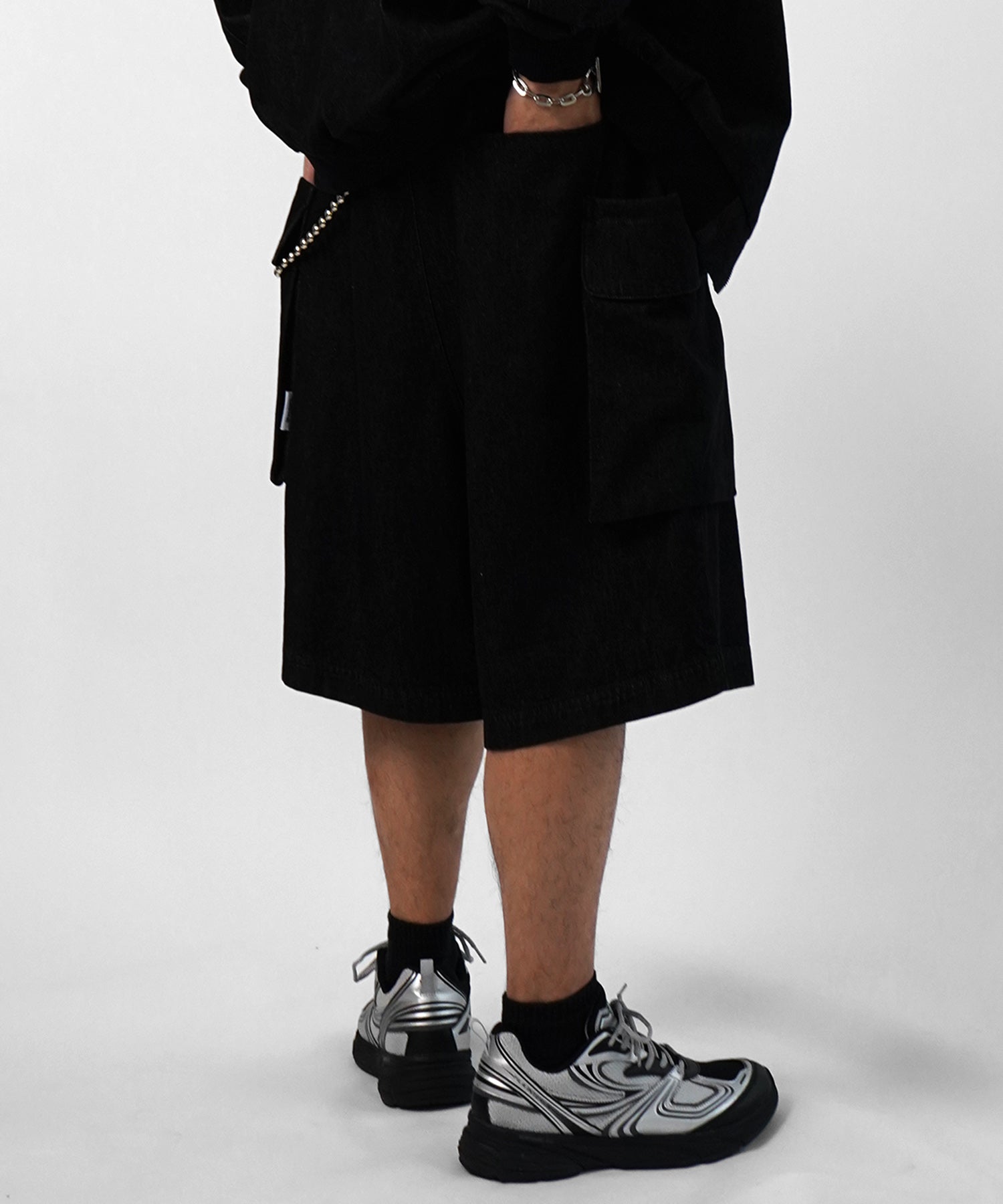 25SS【Labordi / ラボード】デニムフードカーゴショートパンツ