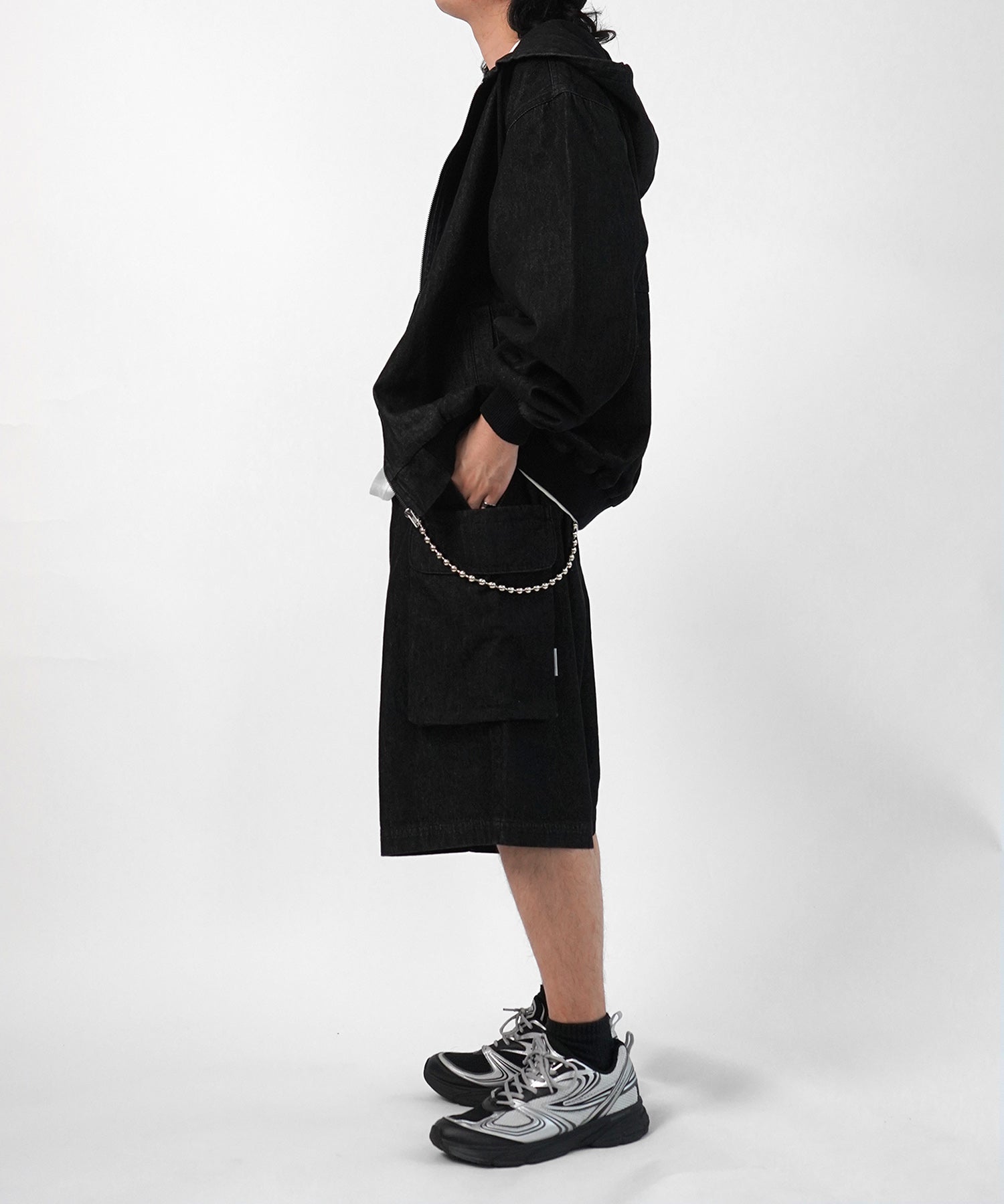 25SS【Labordi / ラボード】デニムフードカーゴショートパンツ