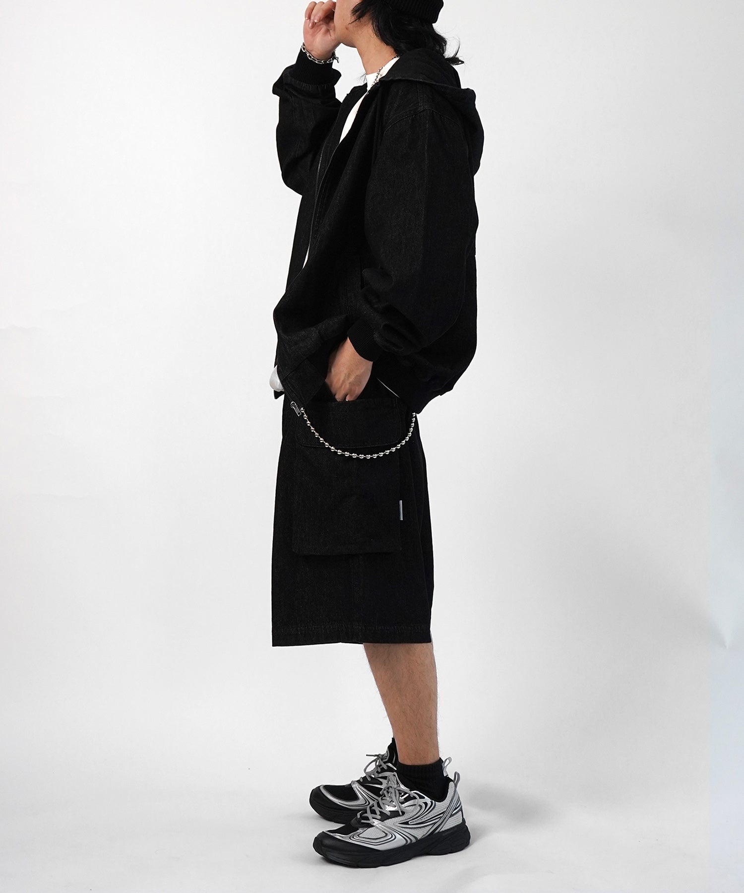 25SS【Labordi / ラボード】デニムフードカーゴショートパンツ