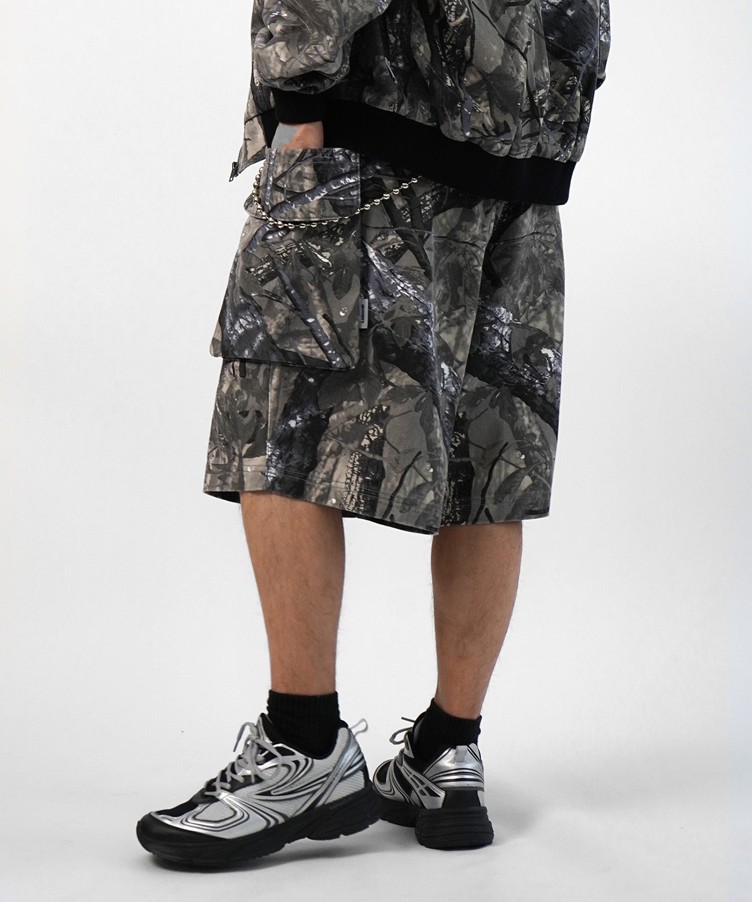 25SS【Labordi / ラボード】ソウガラプリントカーゴショートパンツ