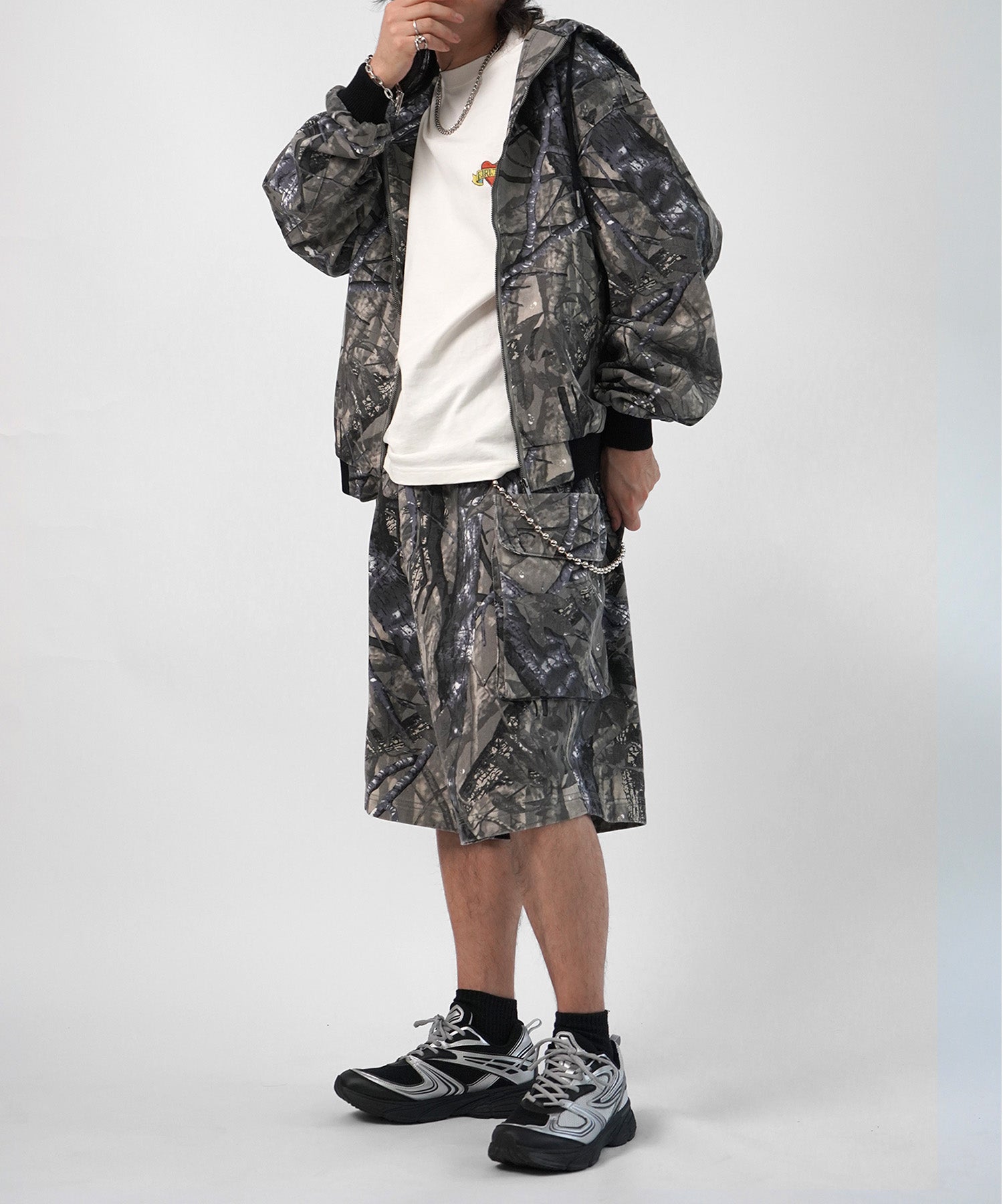 25SS【Labordi / ラボード】ソウガラプリントカーゴショートパンツ