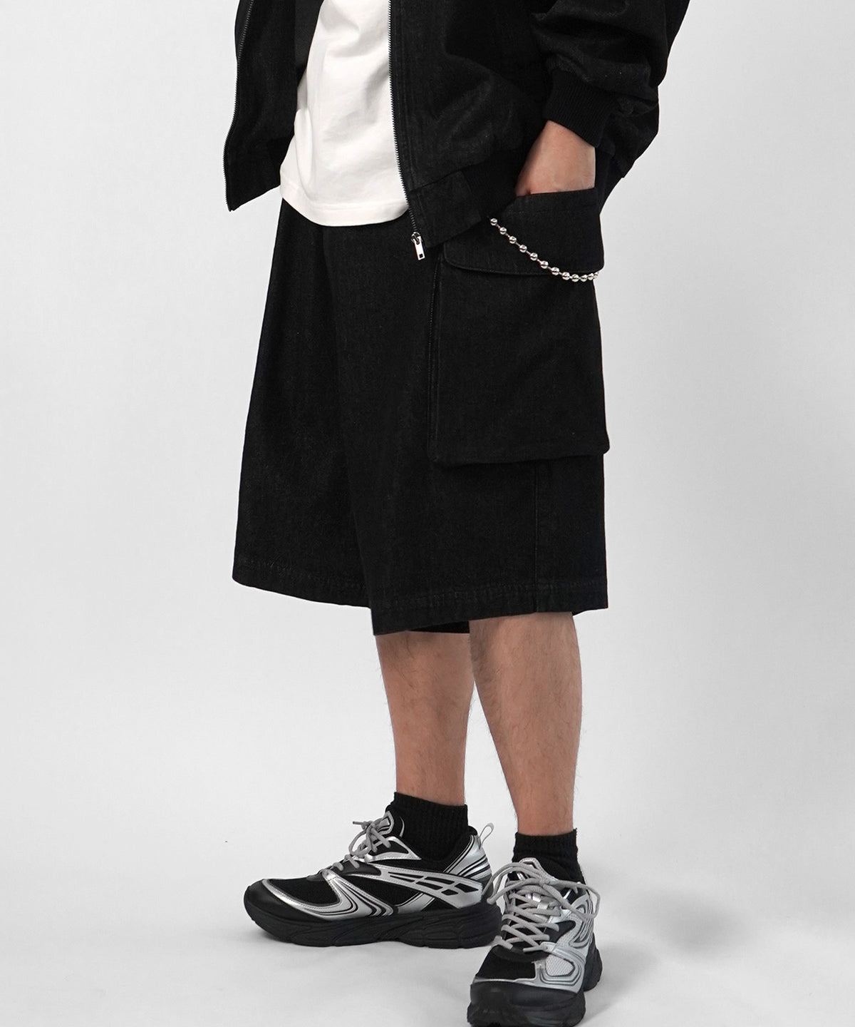 25SS【Labordi / ラボード】デニムフードカーゴショートパンツ