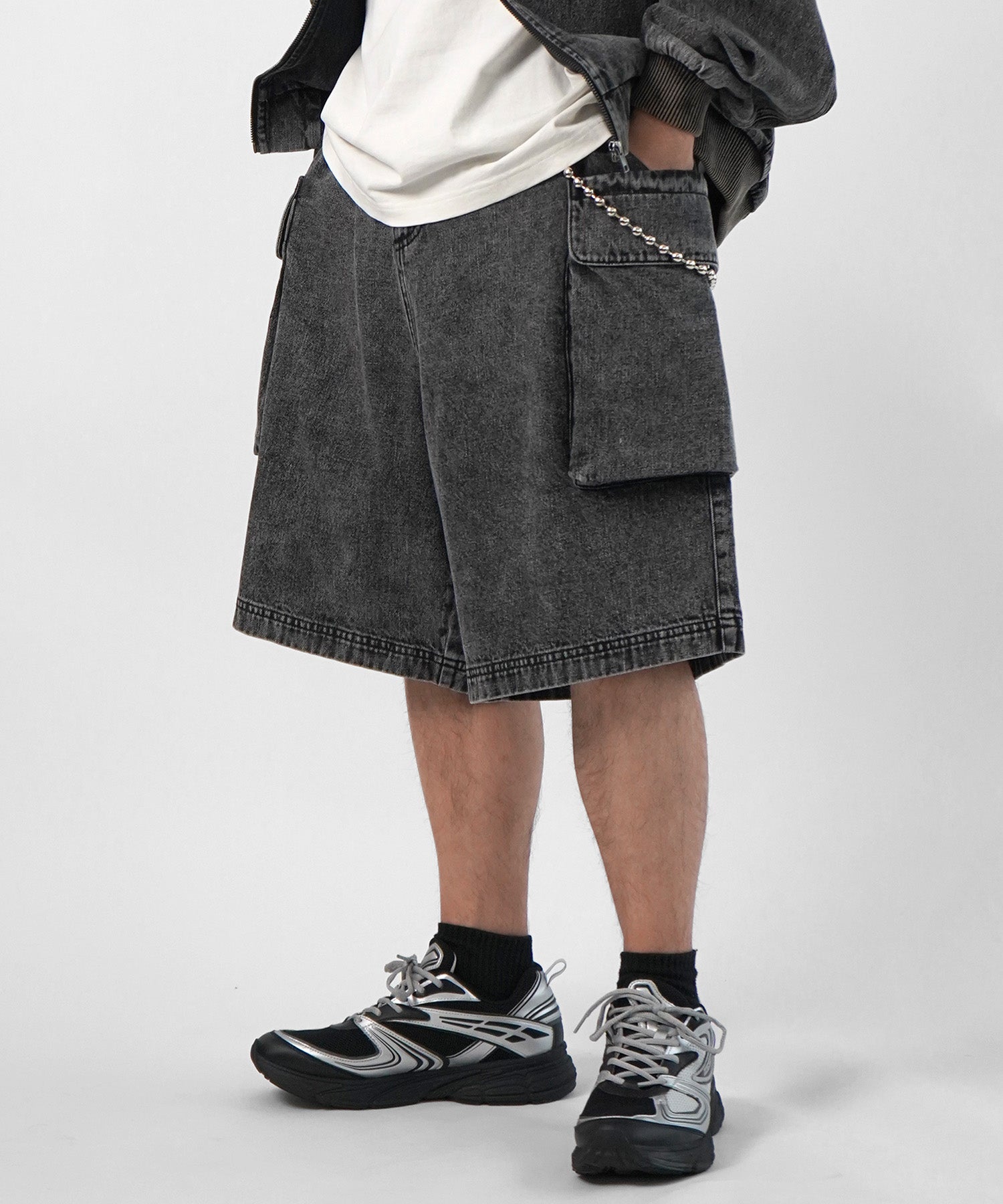 25SS【Labordi / ラボード】デニムフードカーゴショートパンツ