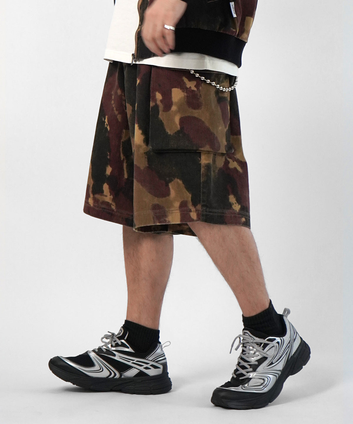 25SS【Labordi / ラボード】ソウガラプリントカーゴショートパンツ