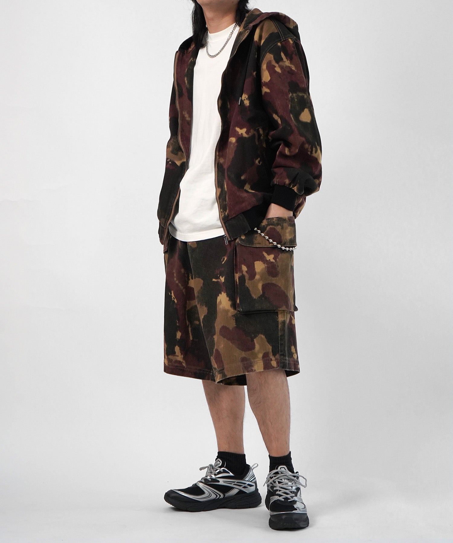 25SS【Labordi / ラボード】ソウガラプリントカーゴショートパンツ