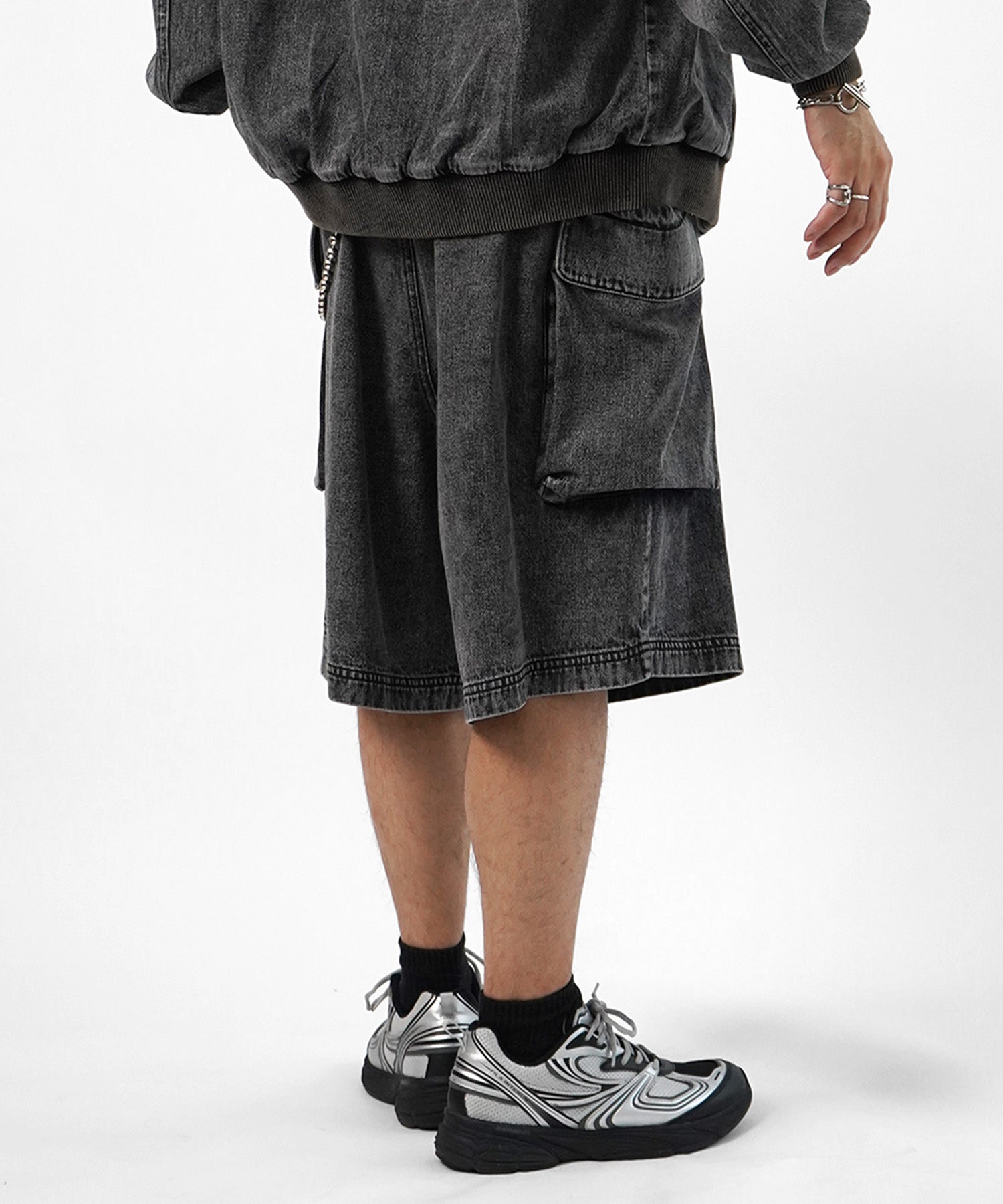 25SS【Labordi / ラボード】デニムフードカーゴショートパンツ