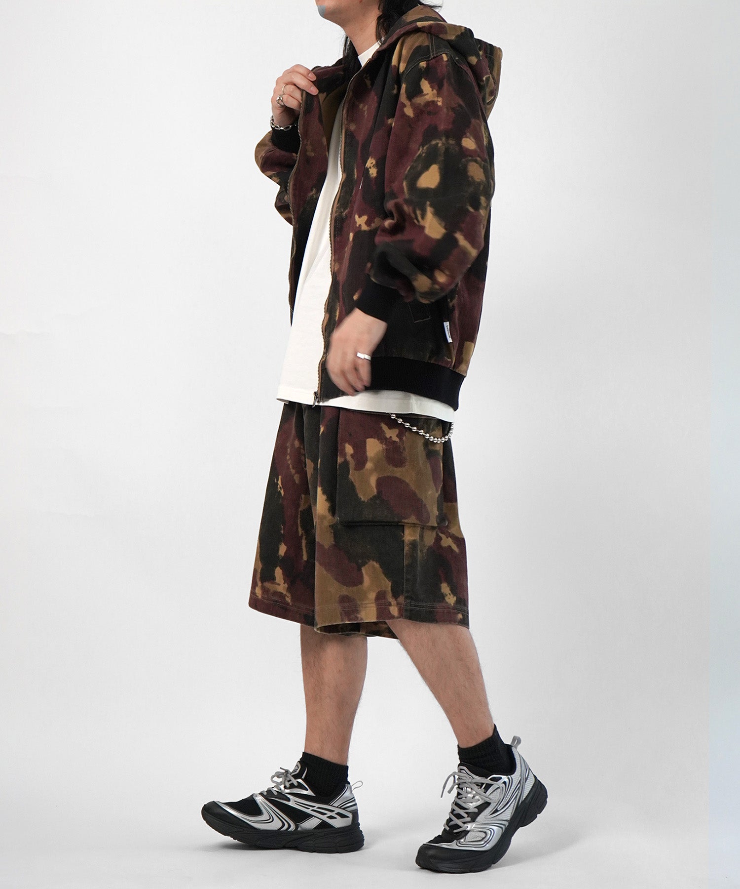 25SS【Labordi / ラボード】ソウガラプリントカーゴショートパンツ