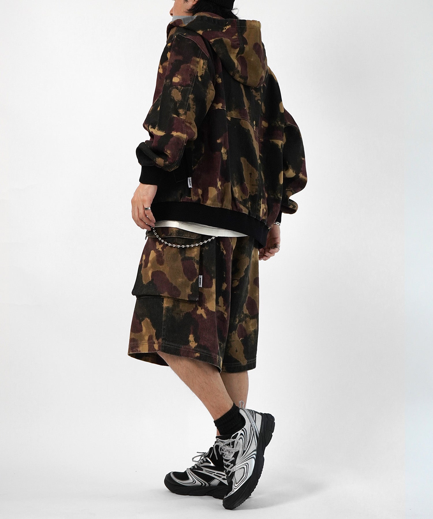 25SS【Labordi / ラボード】ソウガラプリントカーゴショートパンツ