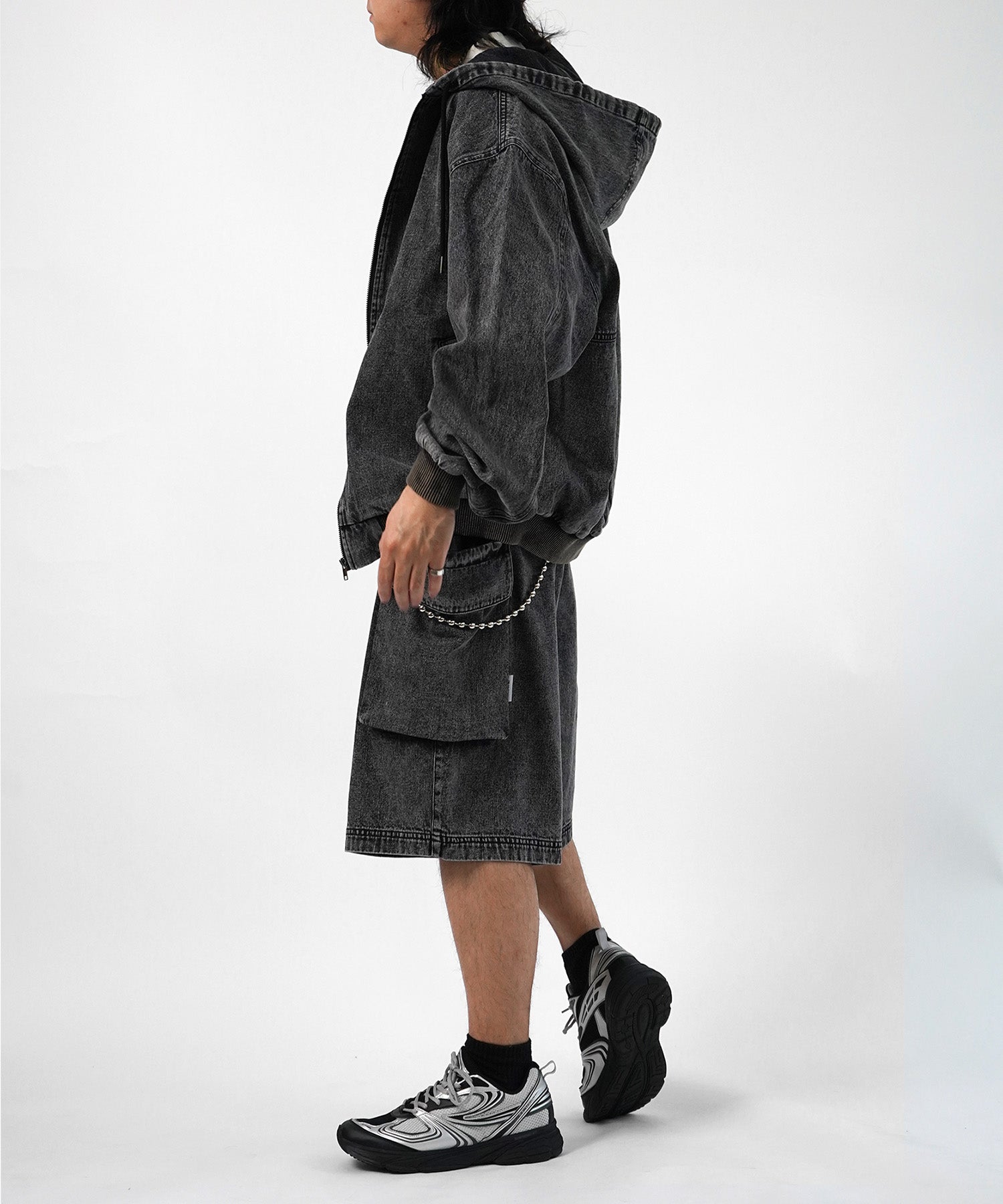 25SS【Labordi / ラボード】デニムフードカーゴショートパンツ