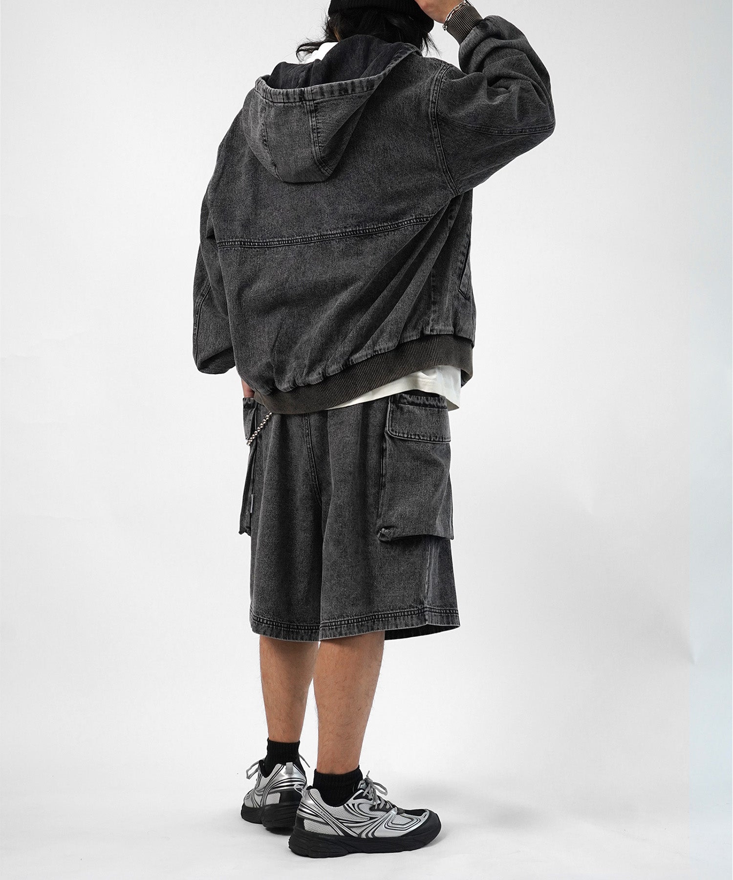 25SS【Labordi / ラボード】デニムフードカーゴショートパンツ