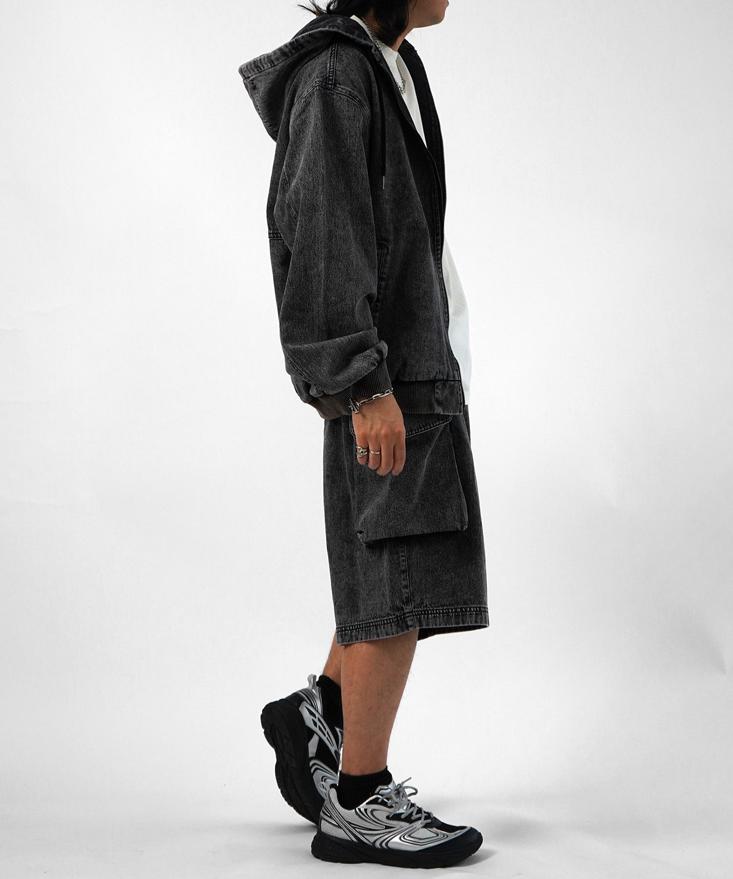 25SS【Labordi / ラボード】デニムフードカーゴショートパンツ