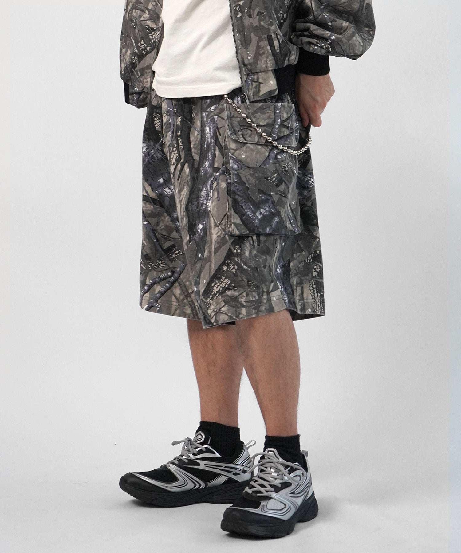 25SS【Labordi / ラボード】ソウガラプリントカーゴショートパンツ