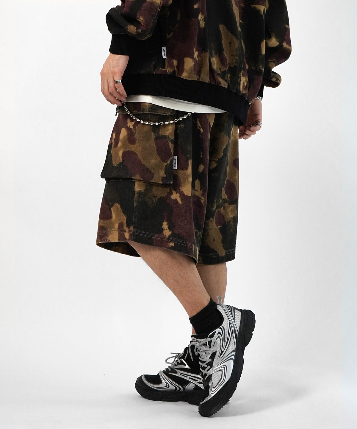 25SS【Labordi / ラボード】ソウガラプリントカーゴショートパンツ