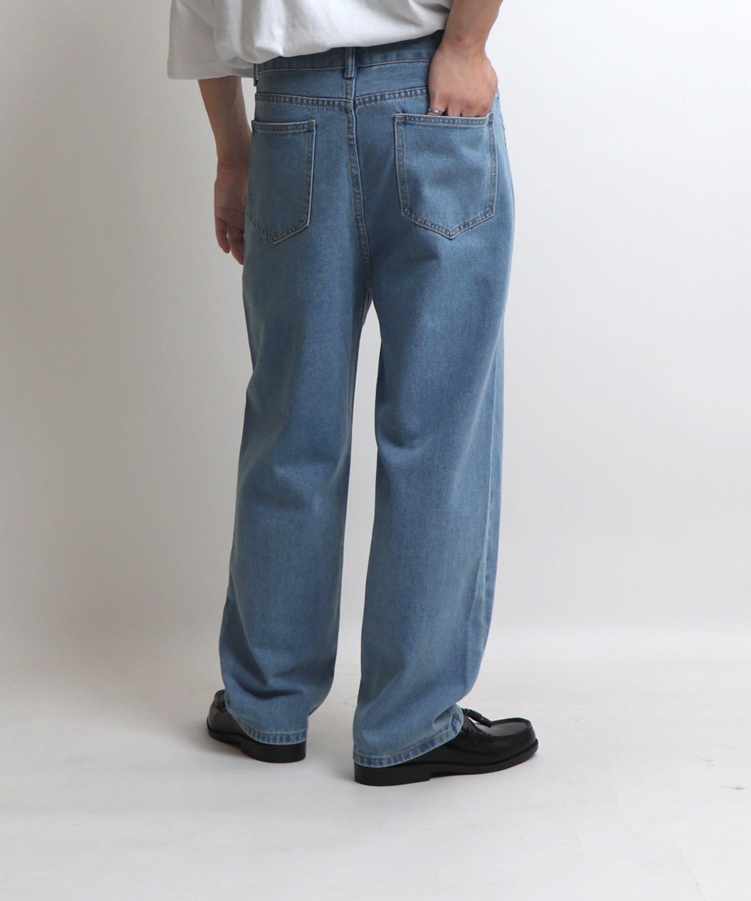 ベーシックストレートデニムパンツ