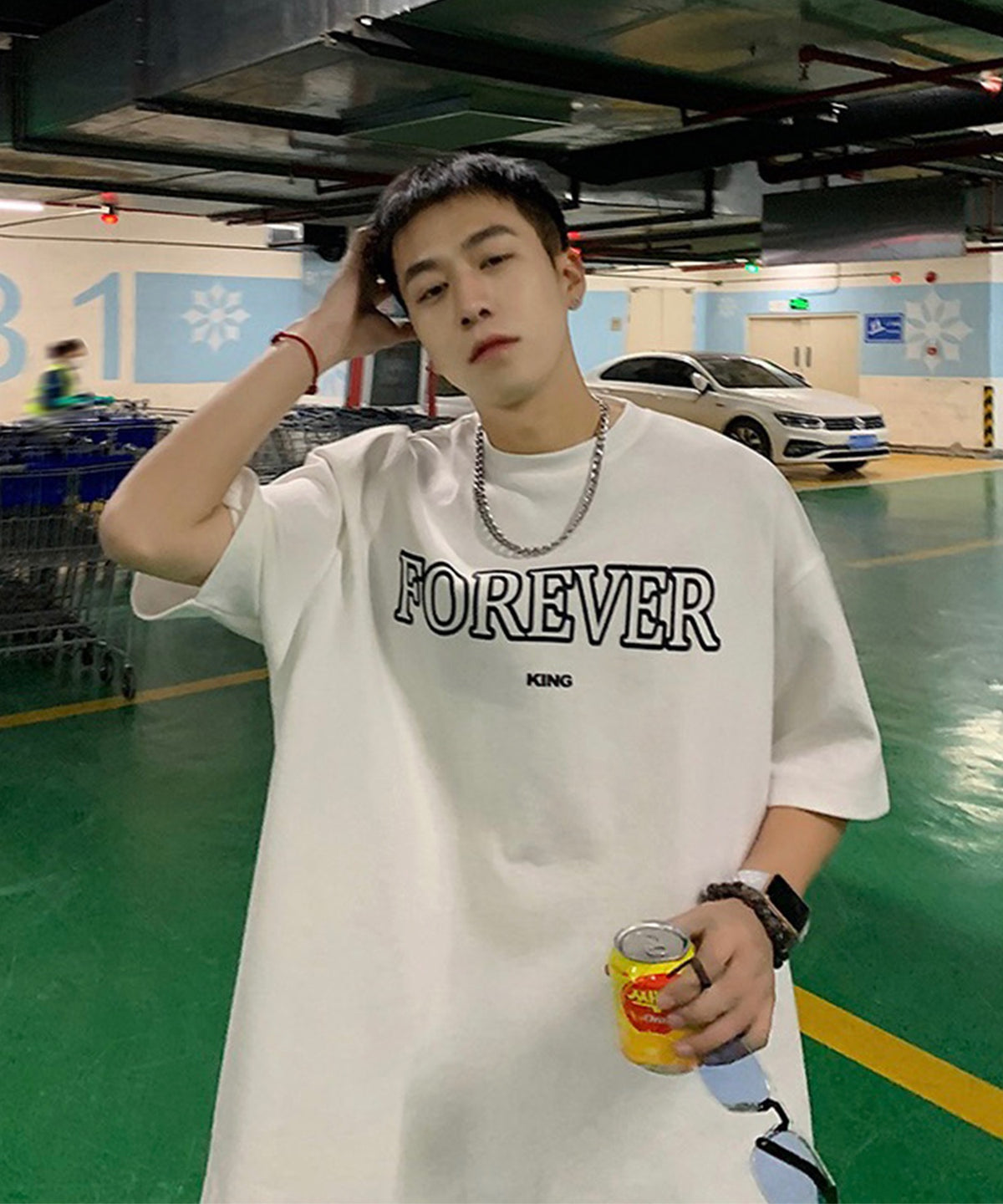 韓国ストリート ビッグシルエット プリントアソートTシャツ カットソー