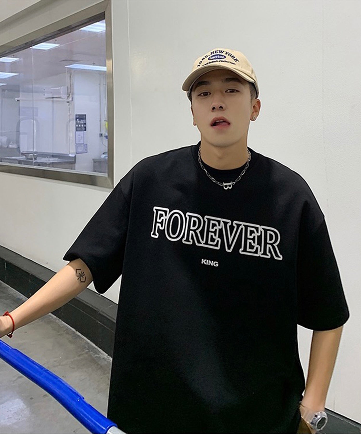 韓国ストリート ビッグシルエット プリントアソートTシャツ カットソー