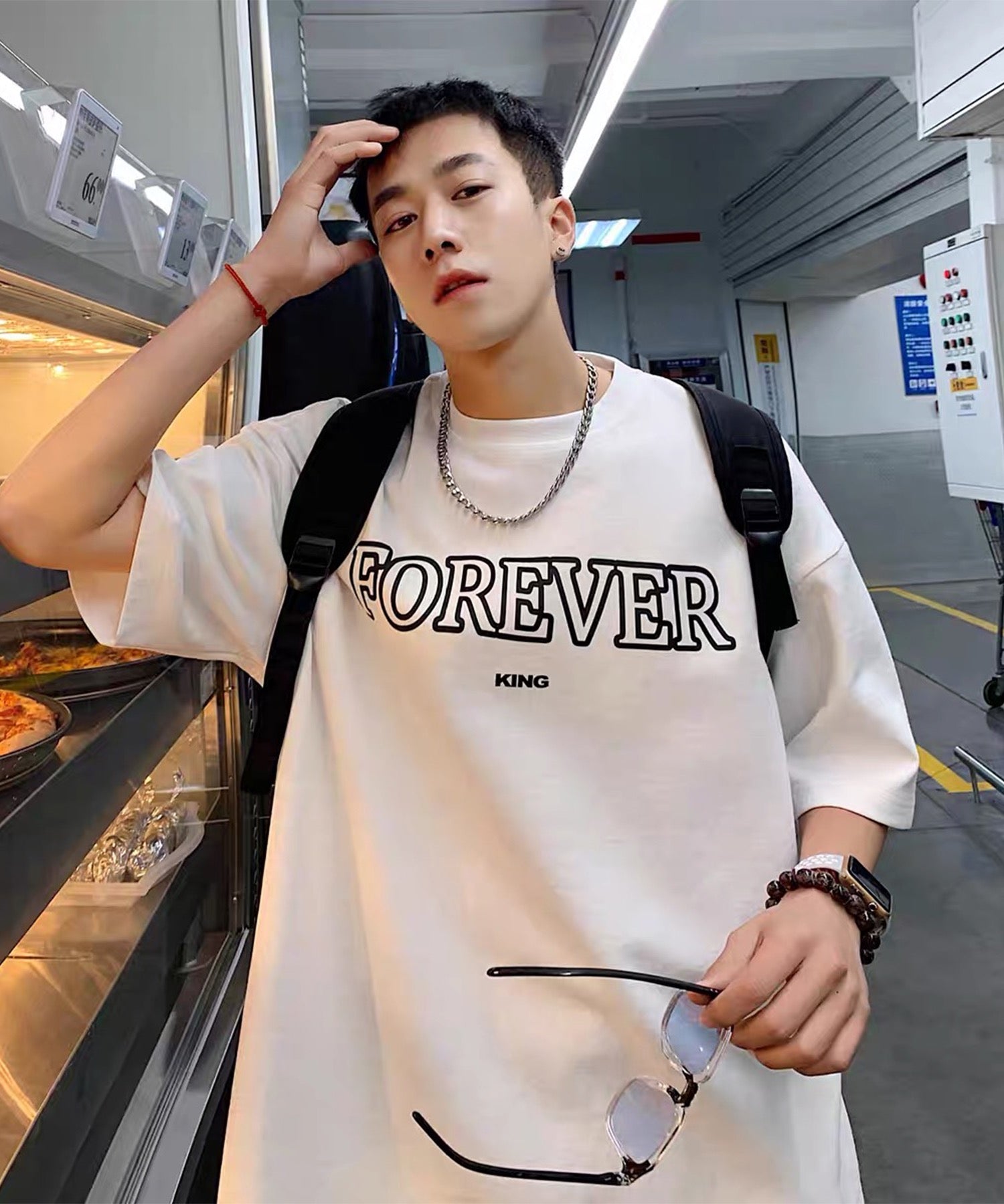 韓国ストリート ビッグシルエット プリントアソートTシャツ カットソー