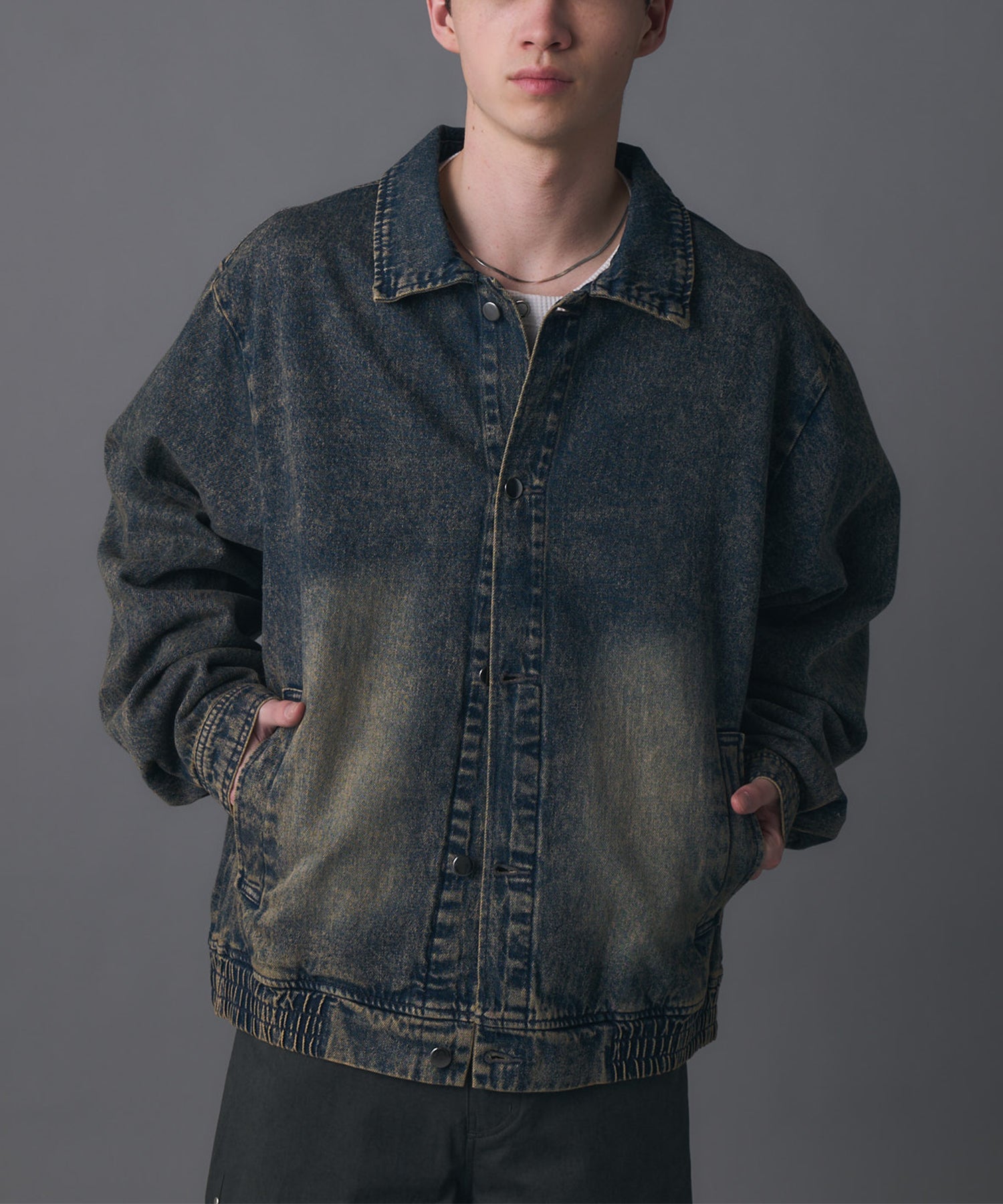 新色追加】ビッグシルエット ヴィンテージライク ケミカルウォッシュ