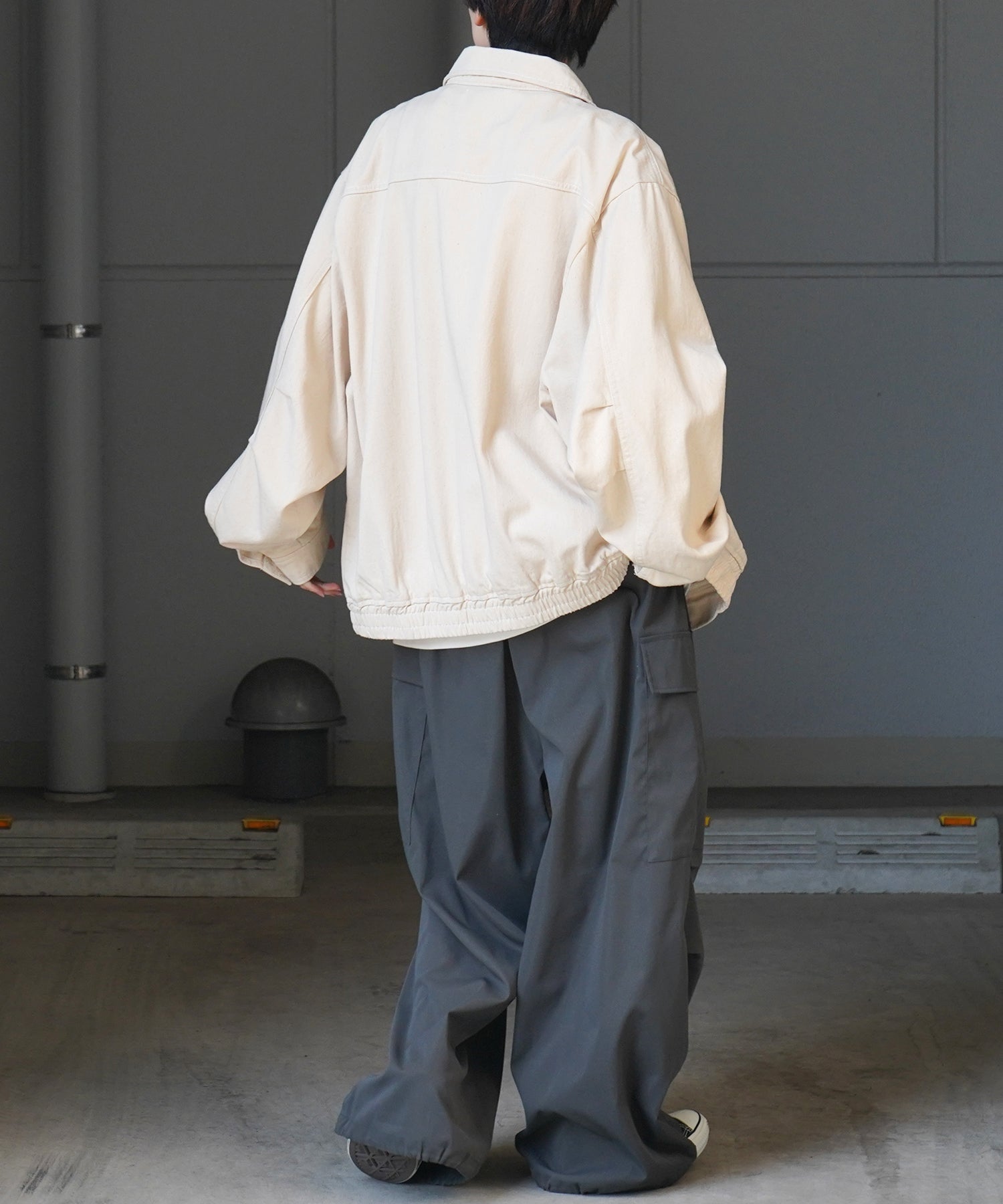 【新色追加】ビッグシルエット ヴィンテージライク ケミカルウォッシュ加工  ブルゾン デニムジャケット