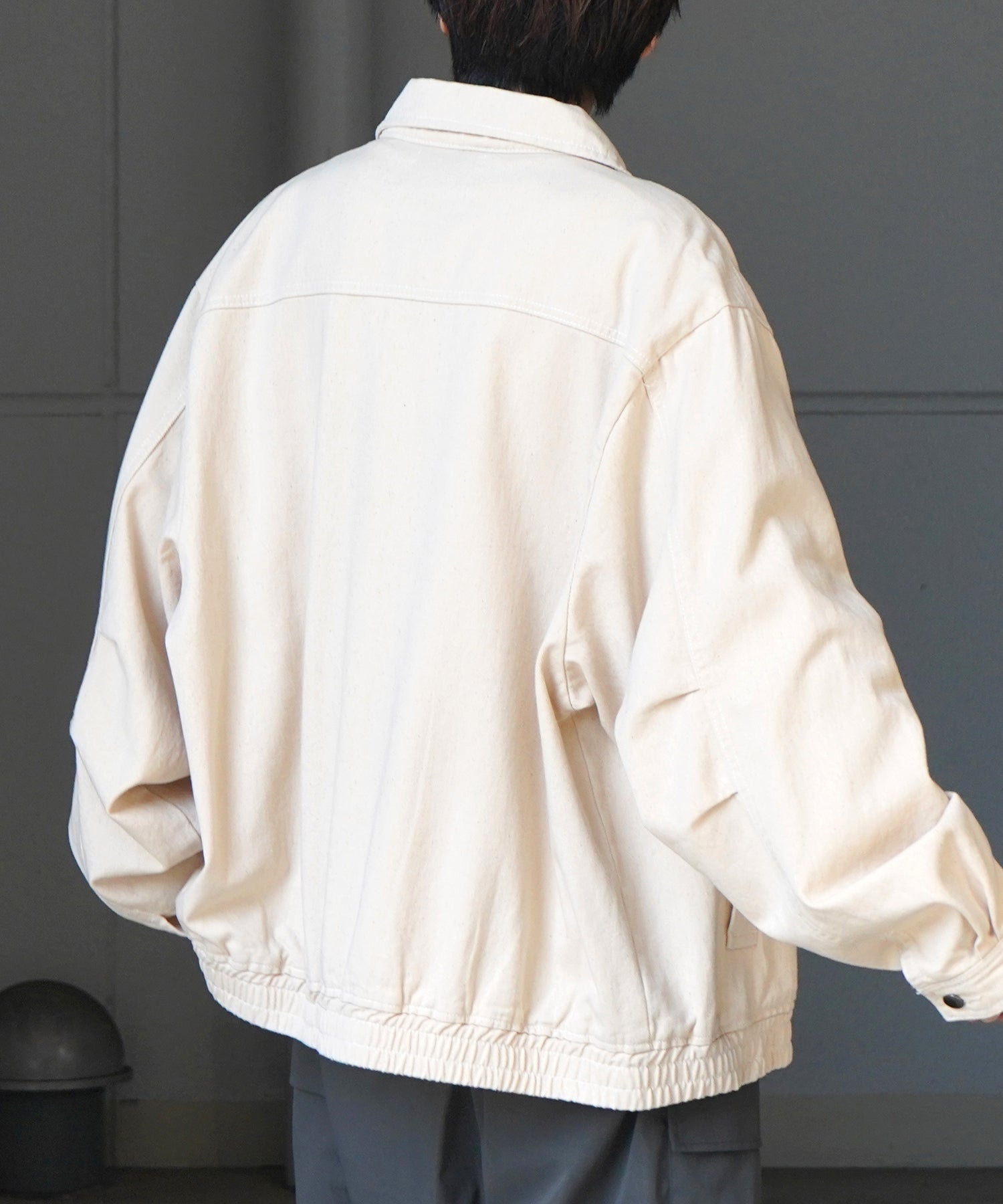 【新色追加】ビッグシルエット ヴィンテージライク ケミカルウォッシュ加工  ブルゾン デニムジャケット