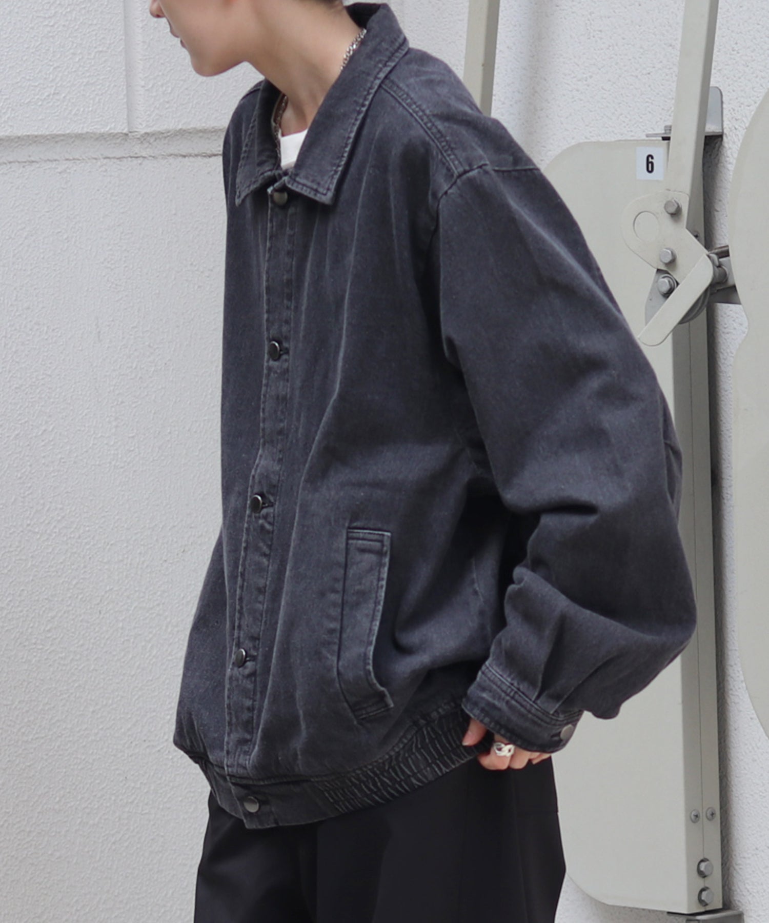 【新色追加】ビッグシルエット ヴィンテージライク ケミカルウォッシュ加工  ブルゾン デニムジャケット