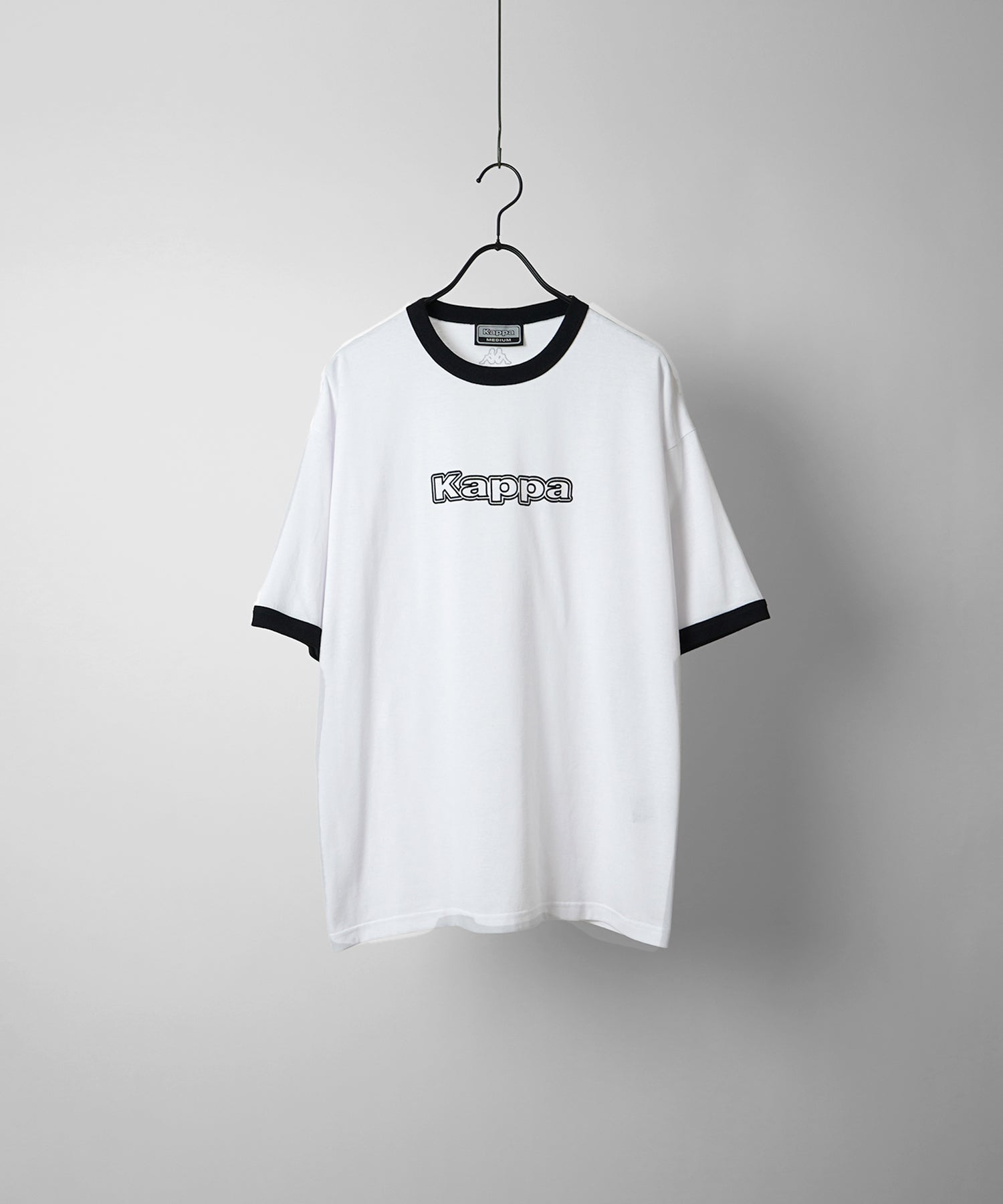 【Kappa】25SS別注 WEB限定 ブランドロゴプリント ビッグシルエット 半袖リンガーTシャツ