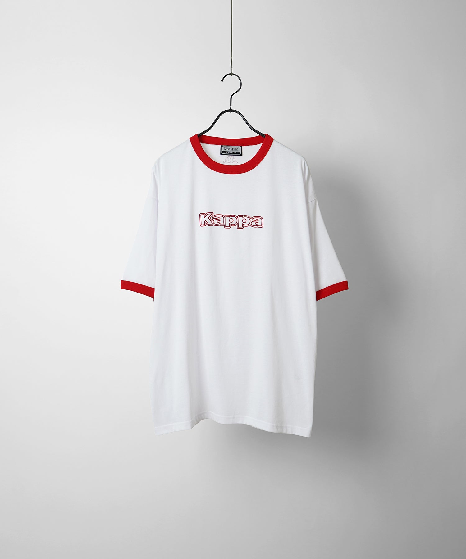 【Kappa】25SS別注 WEB限定 ブランドロゴプリント ビッグシルエット 半袖リンガーTシャツ