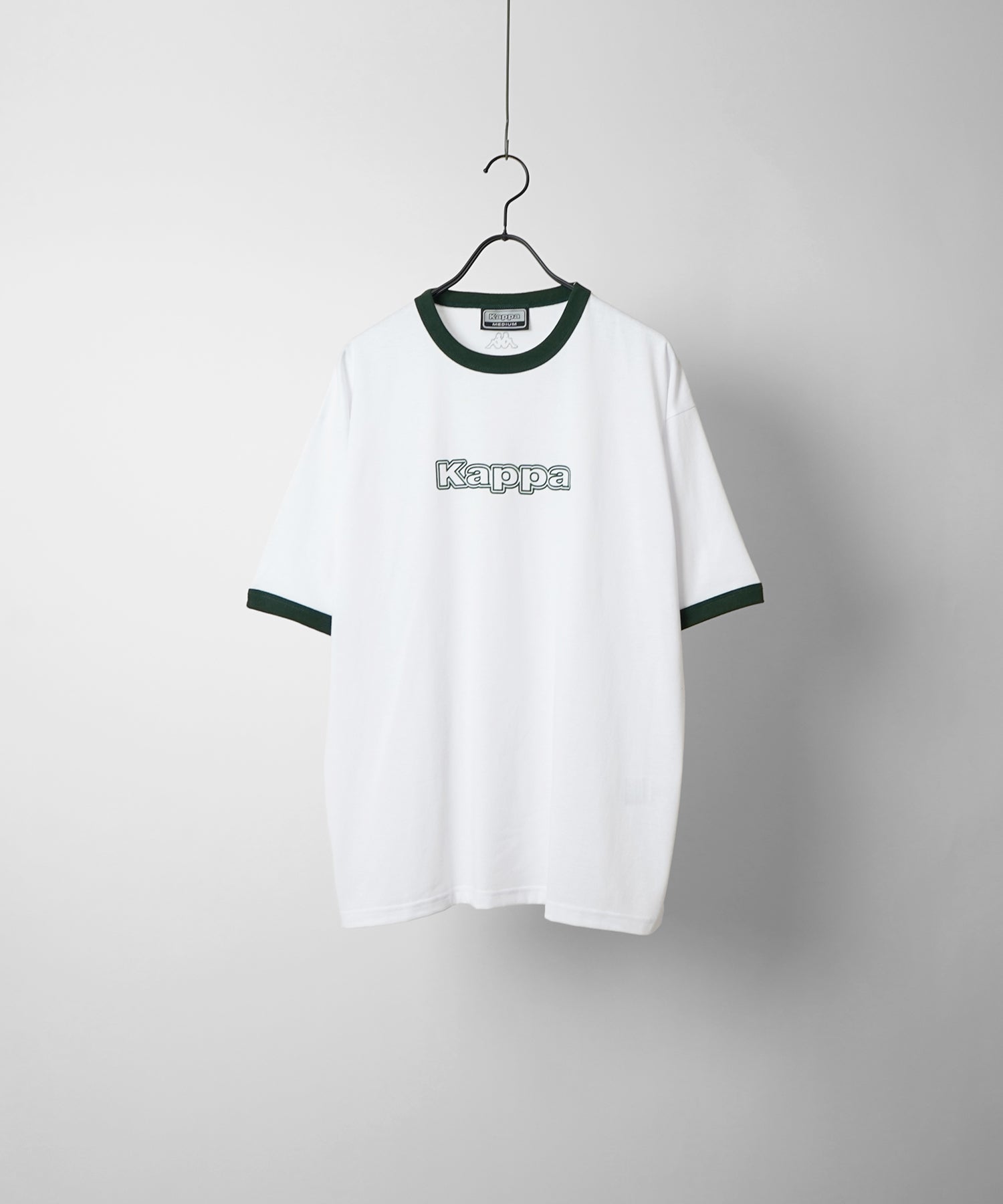 【Kappa】25SS別注 WEB限定 ブランドロゴプリント ビッグシルエット 半袖リンガーTシャツ