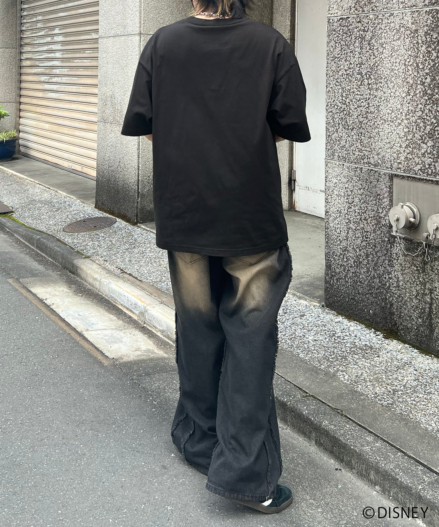 【Disney Villains / ディズニーヴィランズ】EVIL QUEEN / 女王 ヴィンテージライク ピグメント加工 ビッグシルエット 半袖プリントTシャツ