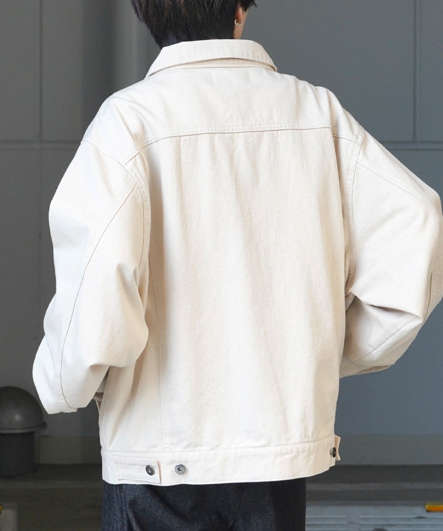 【新色追加】ビッグシルエット ヴィンテージライク ケミカルウォッシュ加工 Gジャン デニムジャケット