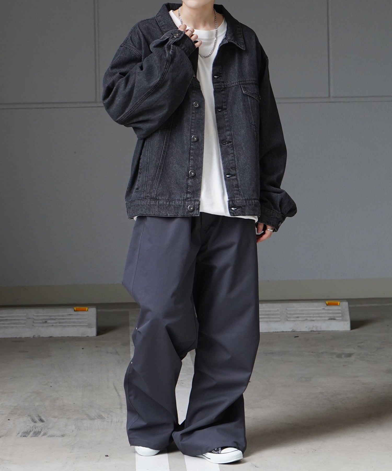 【新色追加】ビッグシルエット ヴィンテージライク ケミカルウォッシュ加工 Gジャン デニムジャケット