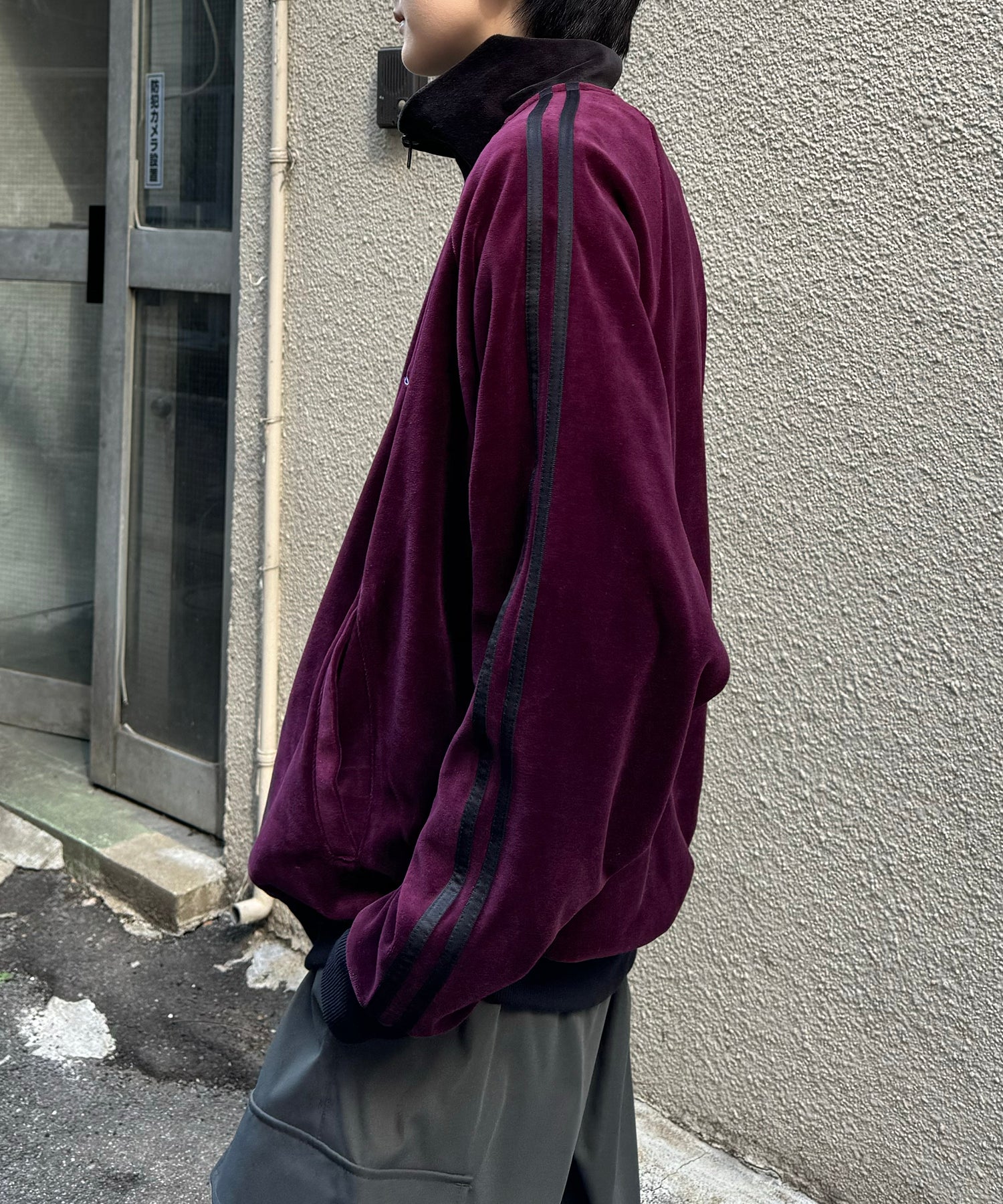 24AW 新色追加 【KAPPA】WEB限定  袖ラインジャージ / ベロア トラックジャケット ユニセックス