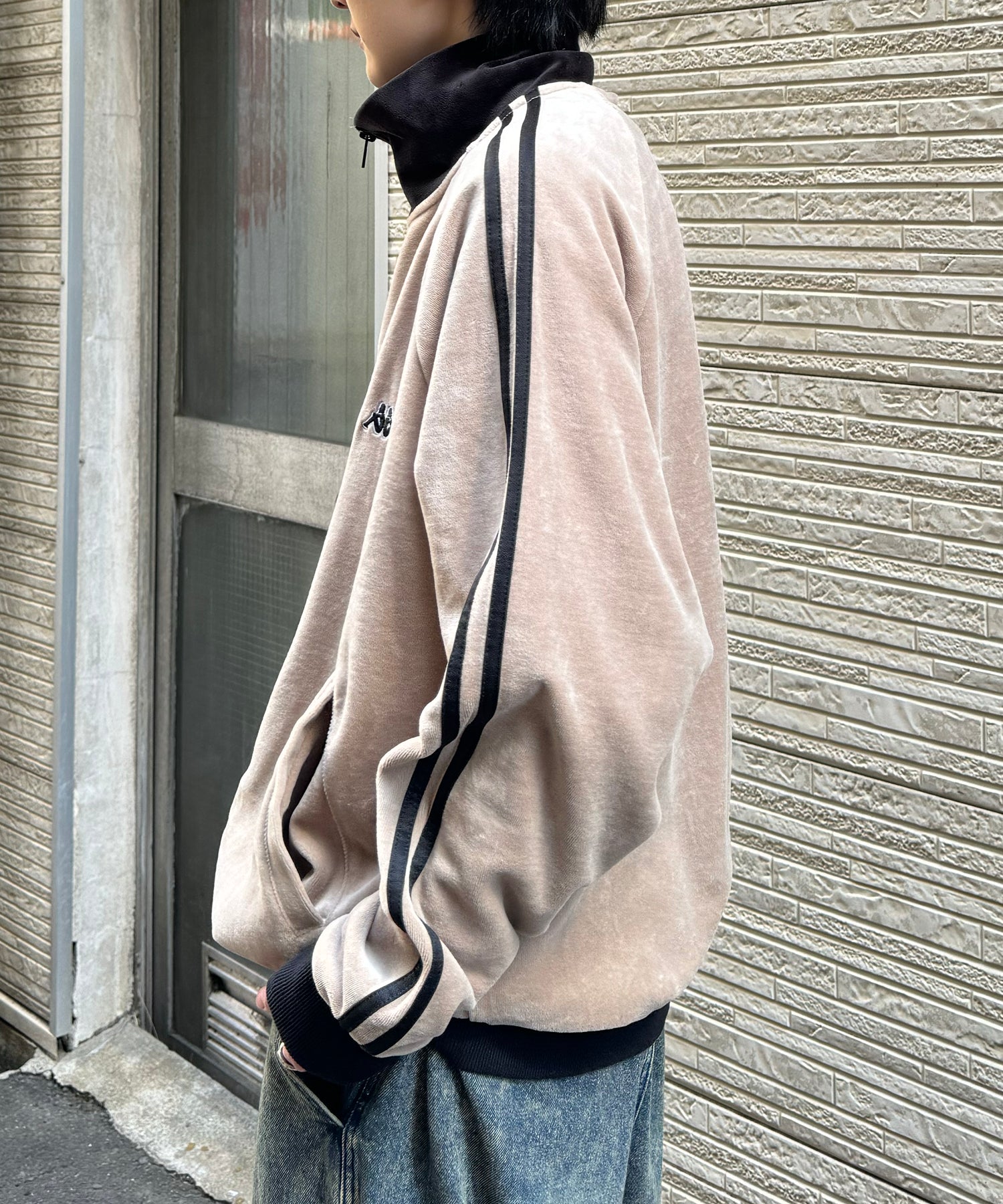 24AW 新色追加 【KAPPA】WEB限定  袖ラインジャージ / ベロア トラックジャケット ユニセックス