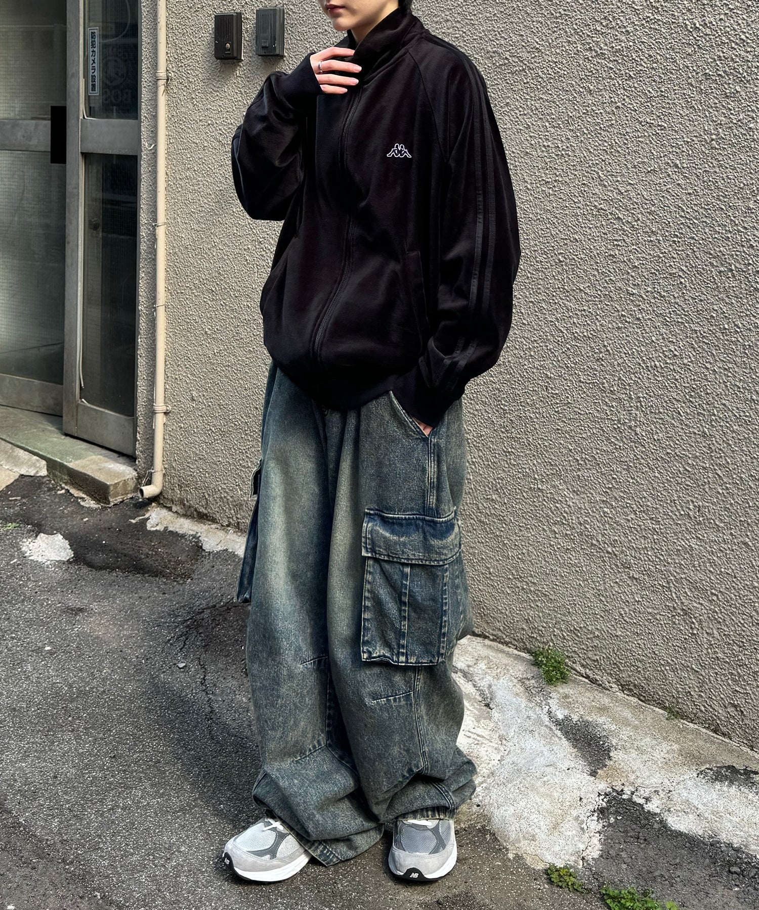 24AW 新色追加 【KAPPA】WEB限定  袖ラインジャージ / ベロア トラックジャケット ユニセックス