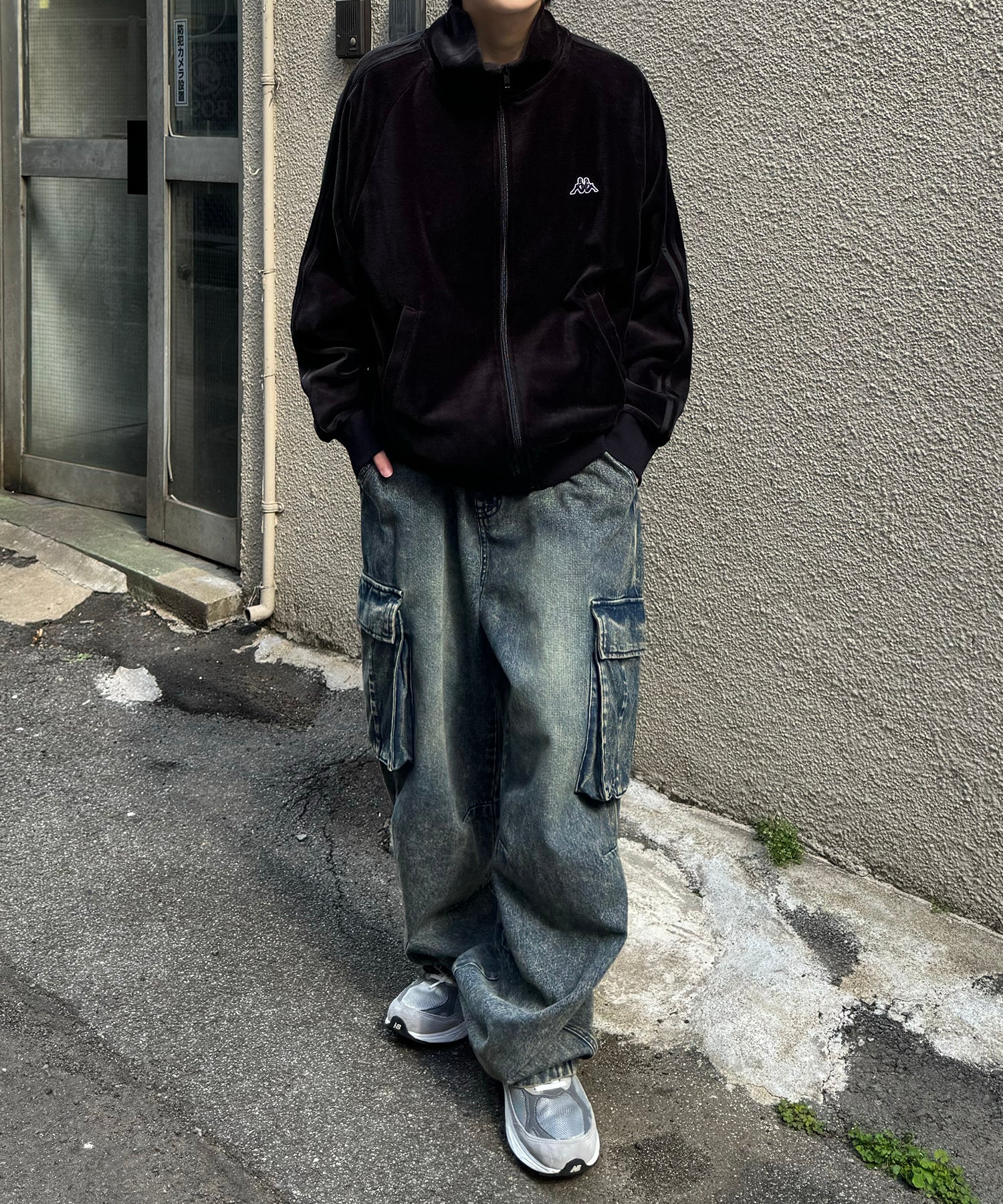 24AW 新色追加 【KAPPA】WEB限定  袖ラインジャージ / ベロア トラックジャケット ユニセックス