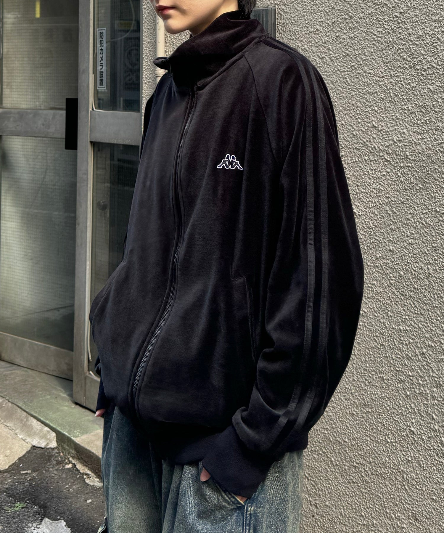 24AW 新色追加 【KAPPA】WEB限定  袖ラインジャージ / ベロア トラックジャケット ユニセックス