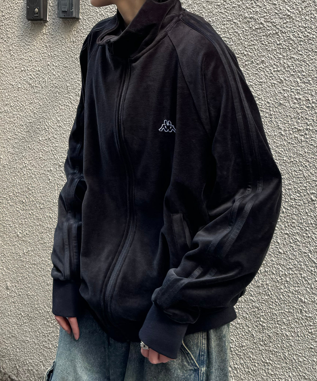 24AW 新色追加 【KAPPA】WEB限定  袖ラインジャージ / ベロア トラックジャケット ユニセックス