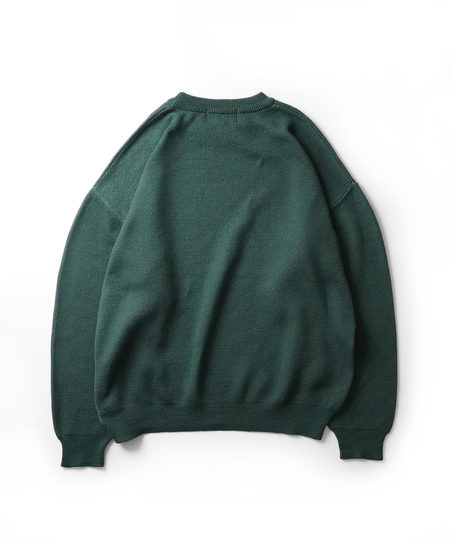 モヘアライク 8ボール / ダイス / スカル グラフィックジャガード ビッグシルエット プルオーバーソフトタッチシャギーニット