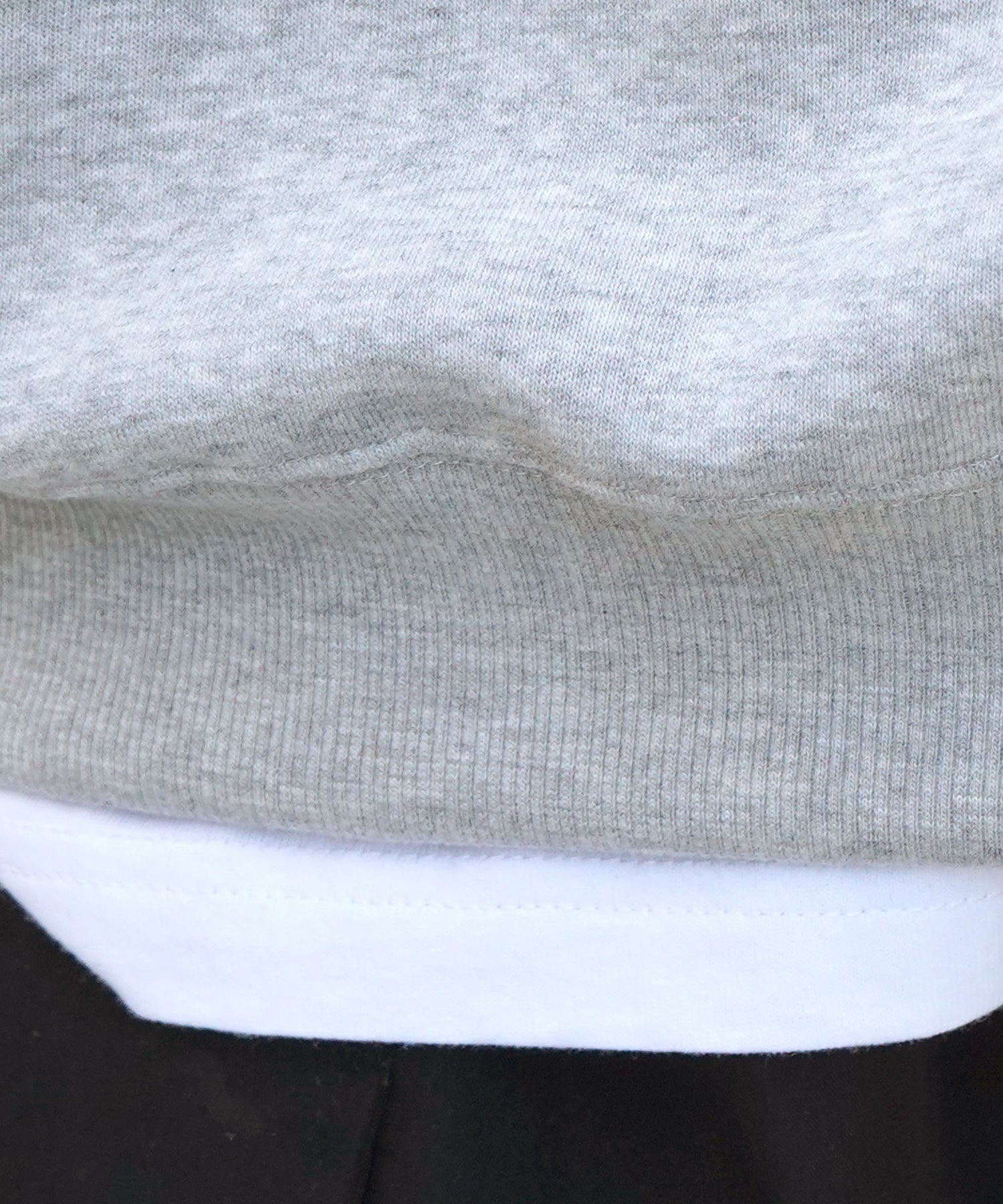 ビリヤード/ダイス ワンポイント刺繍ロゴ ビッグシルエット 裏起毛プルオーバーハーフジップスウェット